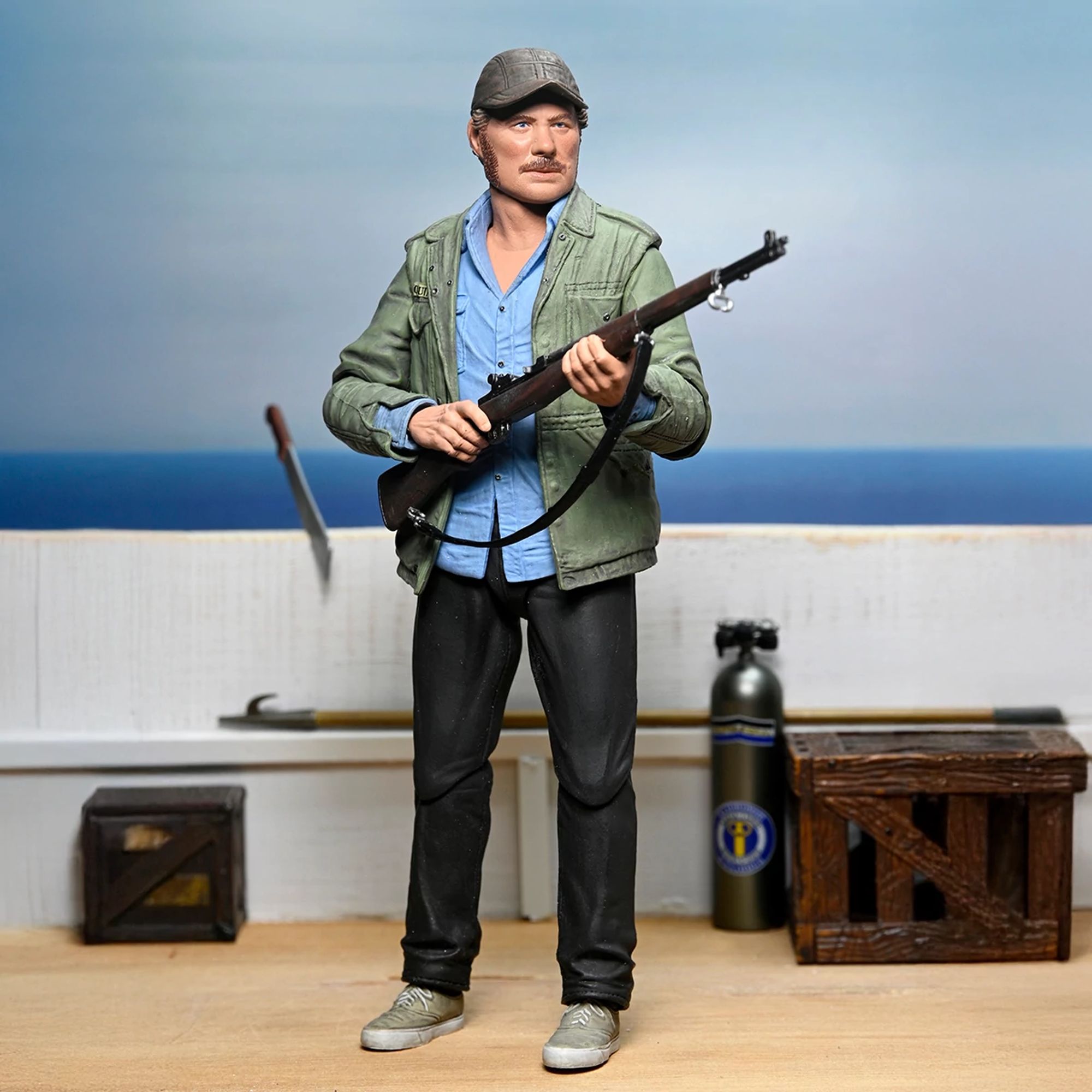 JAWS - 7” SCALE ACTION FIGURE - ULTIMATE SAM QUINT 50TH ANNIVERSARY FIGURE