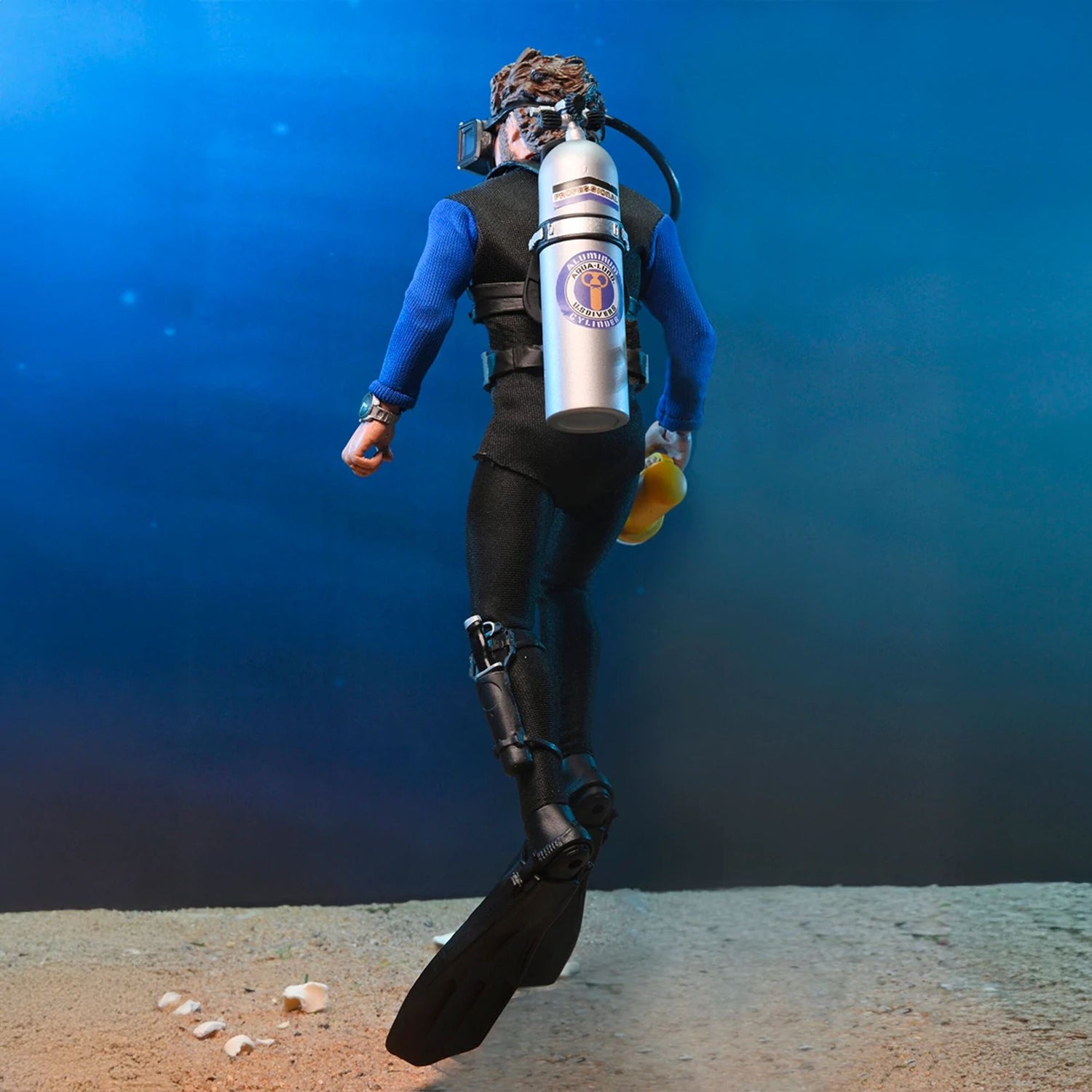 JAWS - 8” CLOTHED ACTION FIGURE - HOOPER (SHARK CAGE)