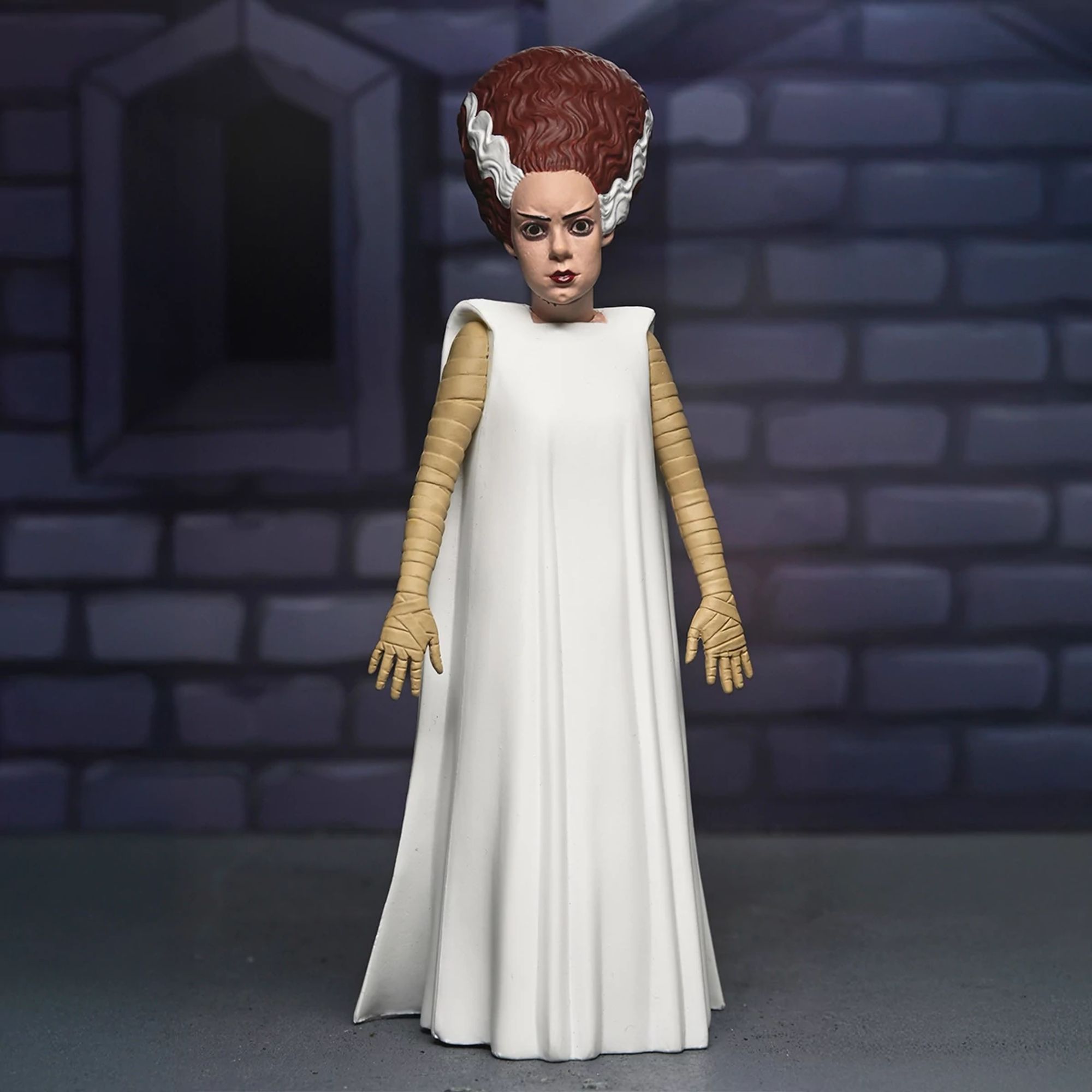 UNIVERSAL MONSTERS - 6” SCALE ACTION FIGURE - TOONY TERRORS BRIDE OF FRANKENSTEIN