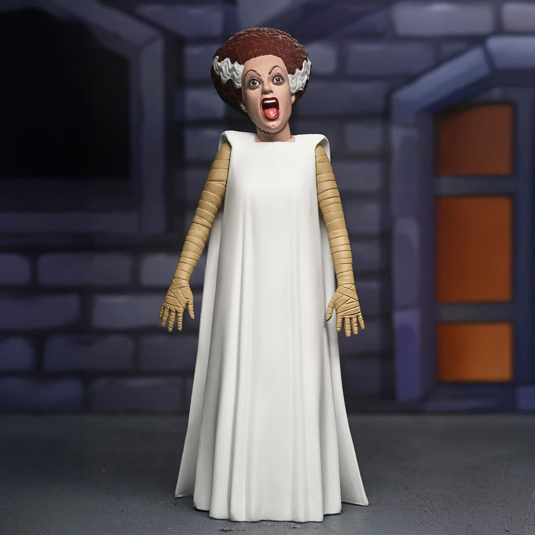 UNIVERSAL MONSTERS - 6” SCALE ACTION FIGURE - TOONY TERRORS BRIDE OF FRANKENSTEIN