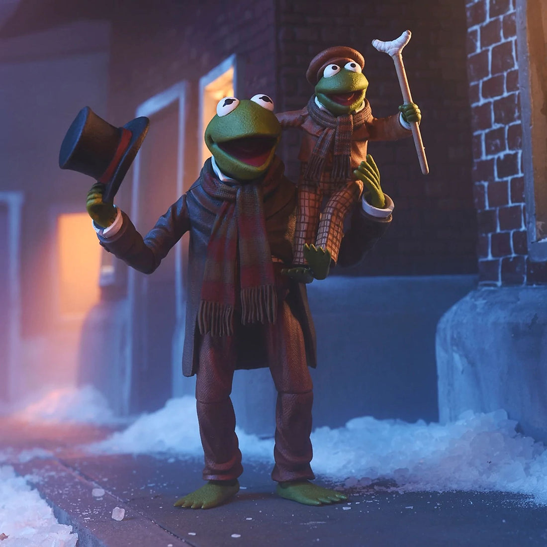 THE MUPPETS - 7” SCALE ACTION FIGURE - MUPPET CHRISTMAS CAROL ULTIMATE KERMIT AS BOB CRATCHIT