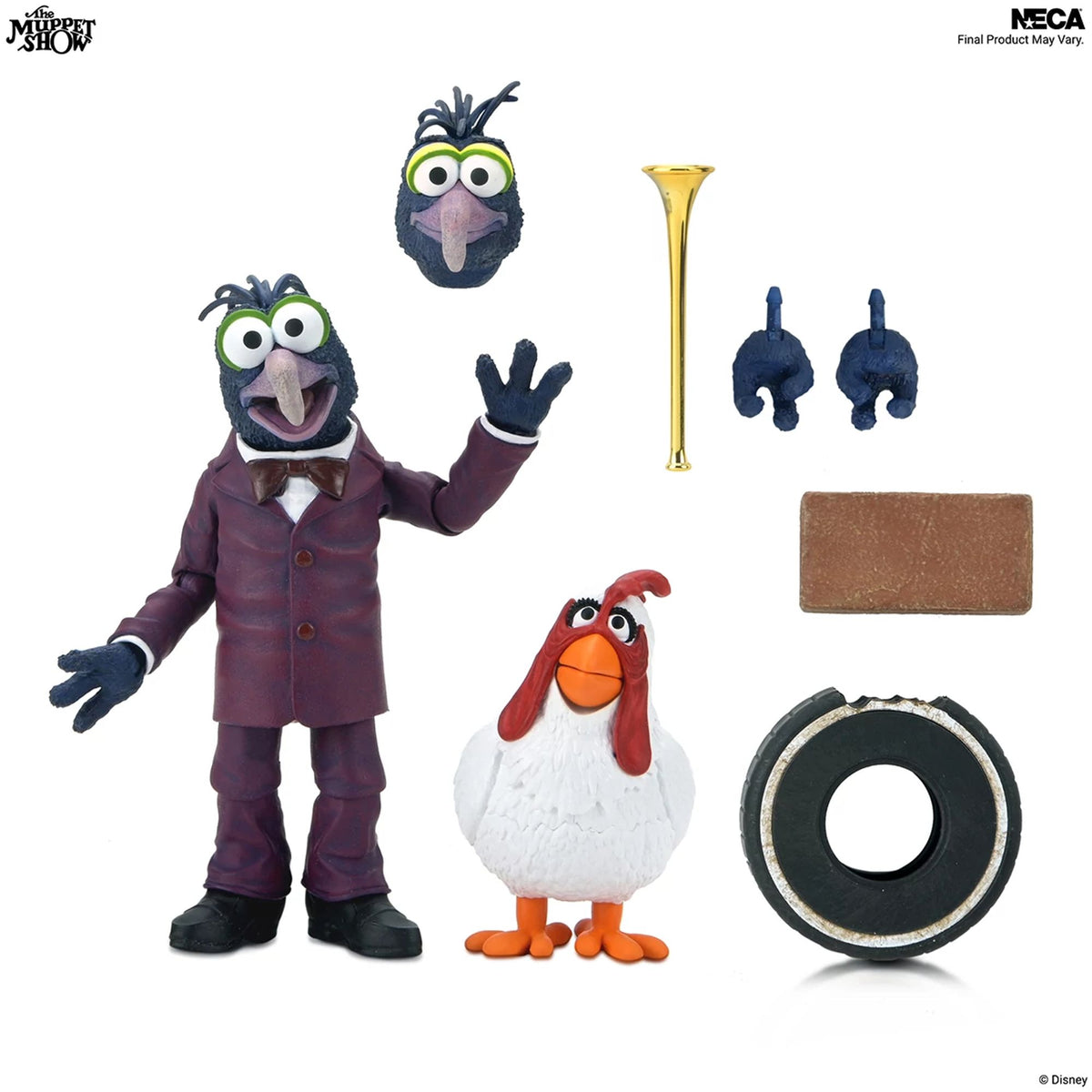 THE MUPPETS - 7 INCH SCALE ACTION FIGURE - ULTIMATE GONZO WITH CAMILLA