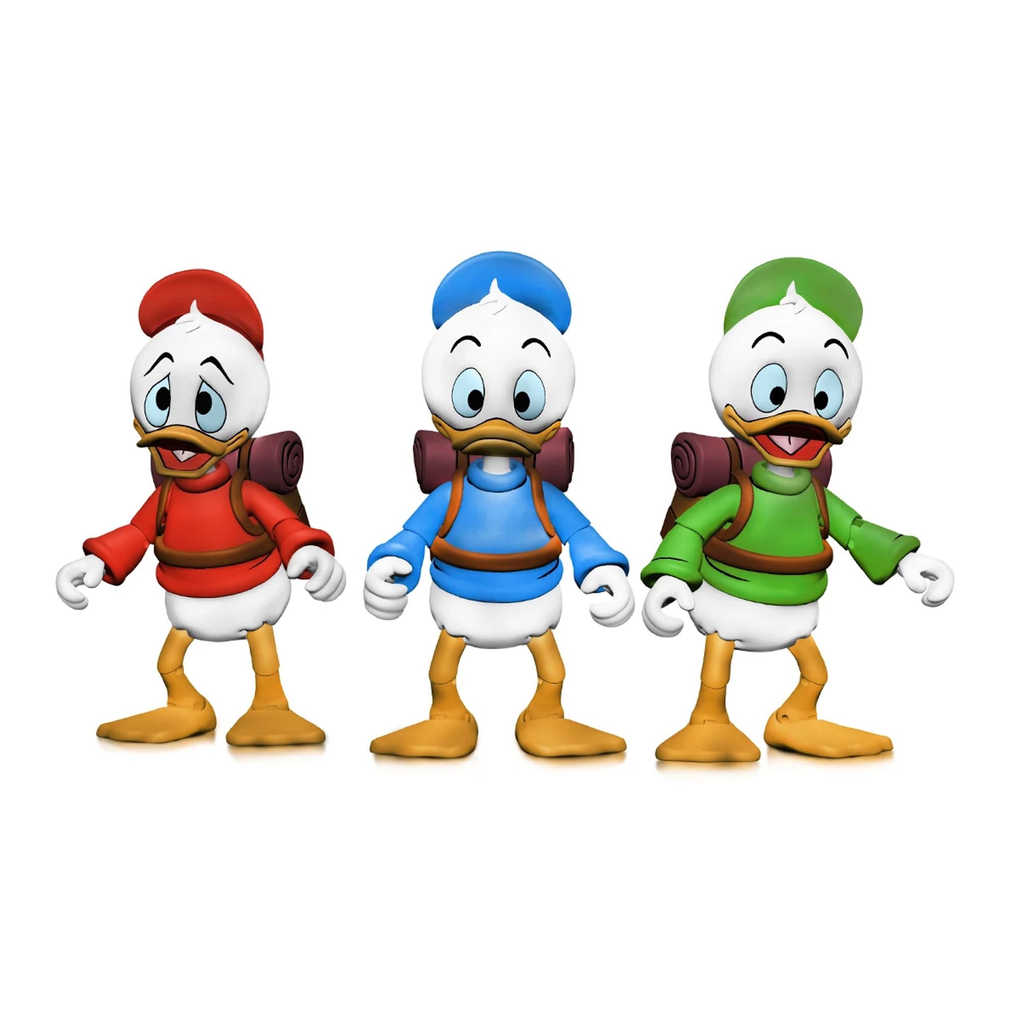 DUCKTALES - 7” SCALE ACTION FIGURE – ULTIMATE HUEY, DEWEY, AND LOUIE 3 PACK