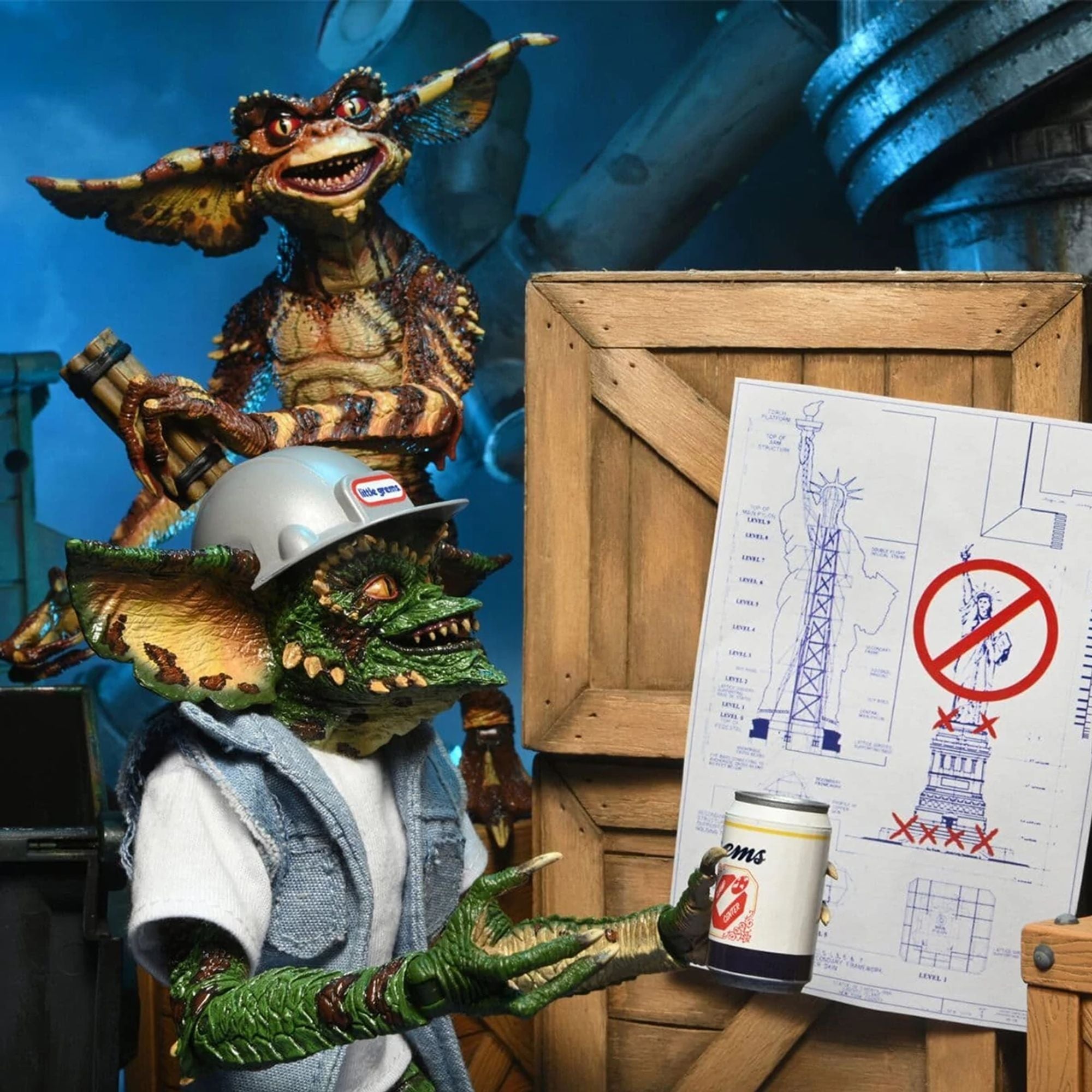 GREMLINS 2 - THE NEW BATCH7” SCALE ACTION FIGURE - DEMOLITION GREMLIN 2 PACK