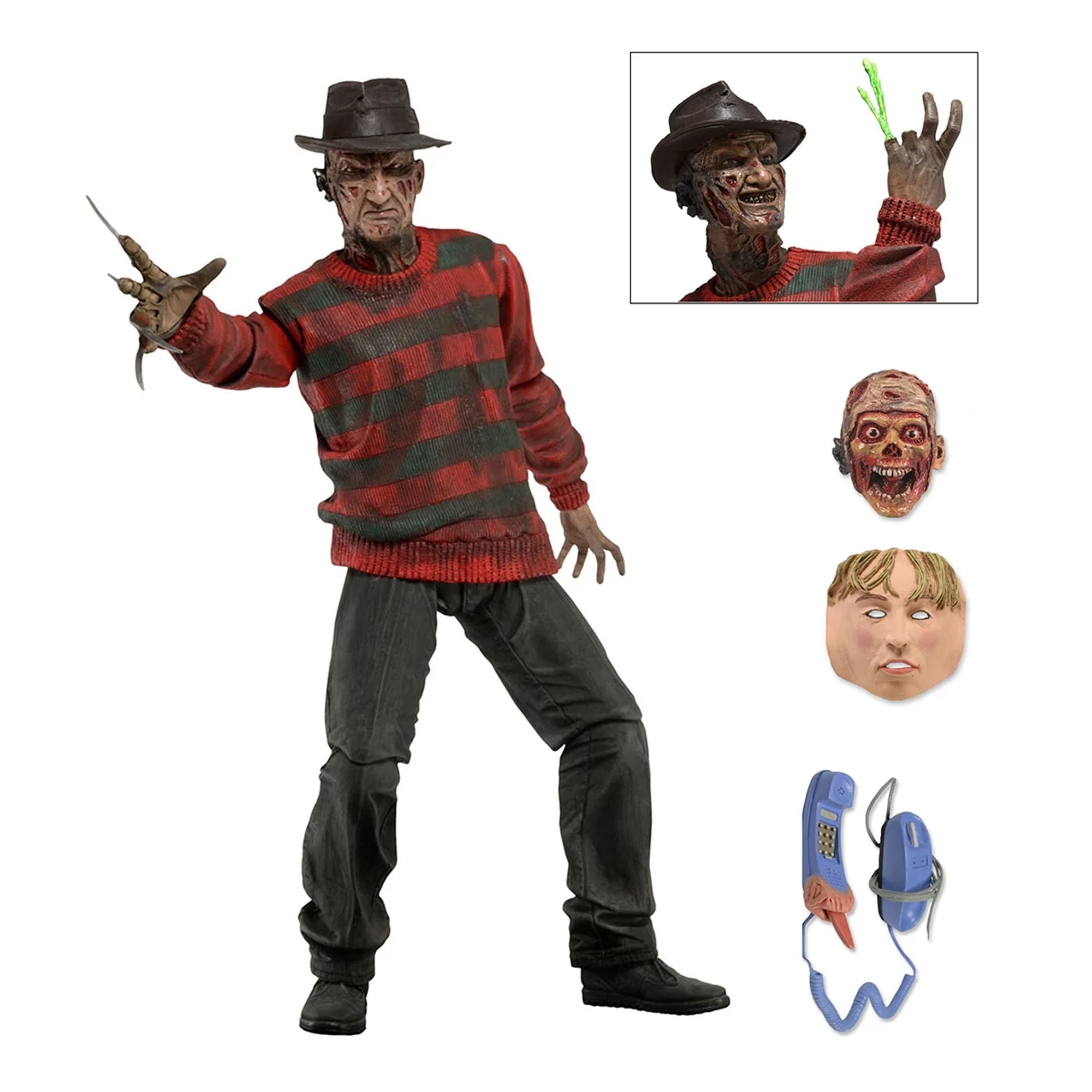 NIGHTMARE ON ELM ST 30TH ANNIVERSARY - 7" ACTION FIGURE - ULTIMATE FREDDY