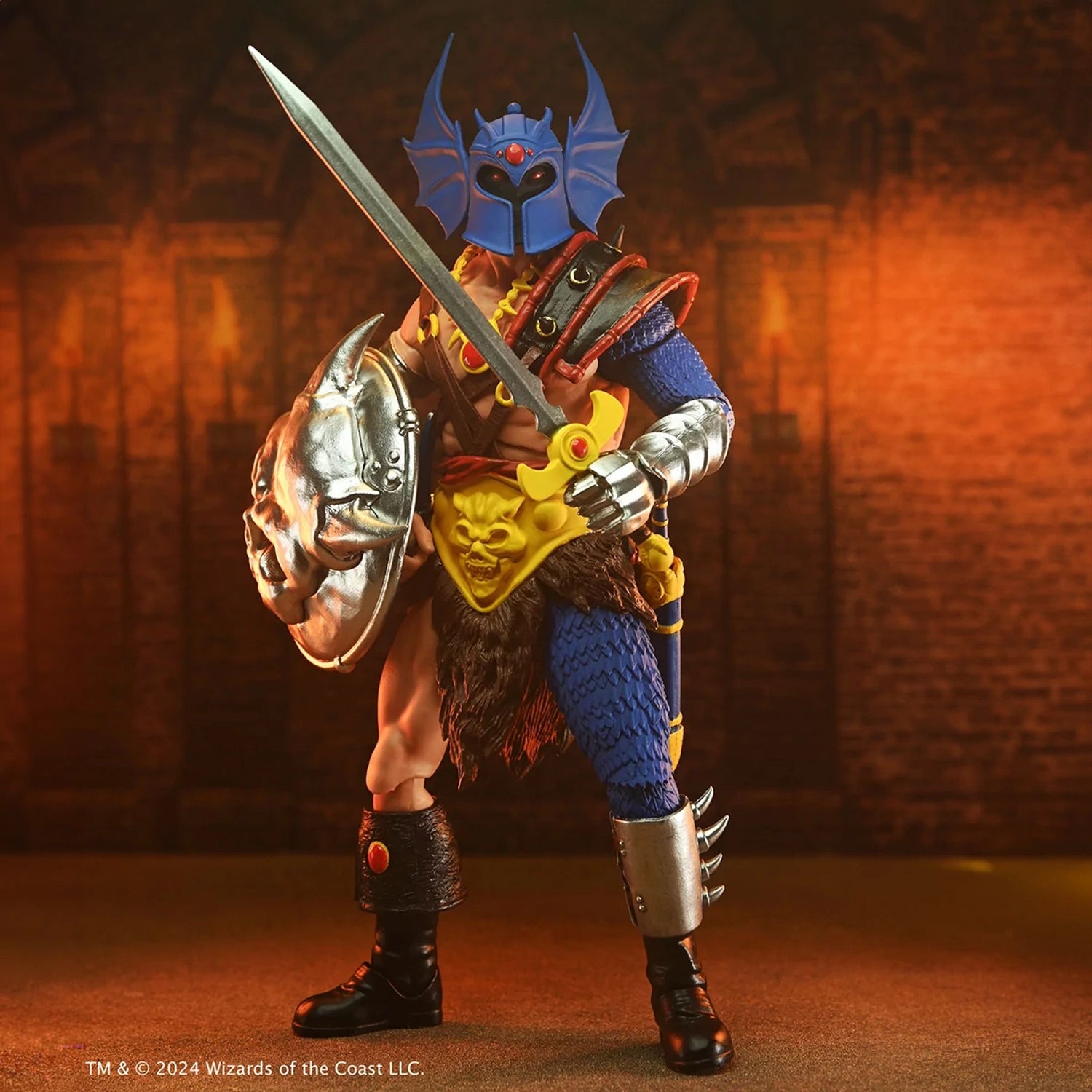 DUNGEONS AND DRAGONS - 7" SCALE FIGURE - 50TH ANNIVERSARY WARDUKE ON BLISTER CARD