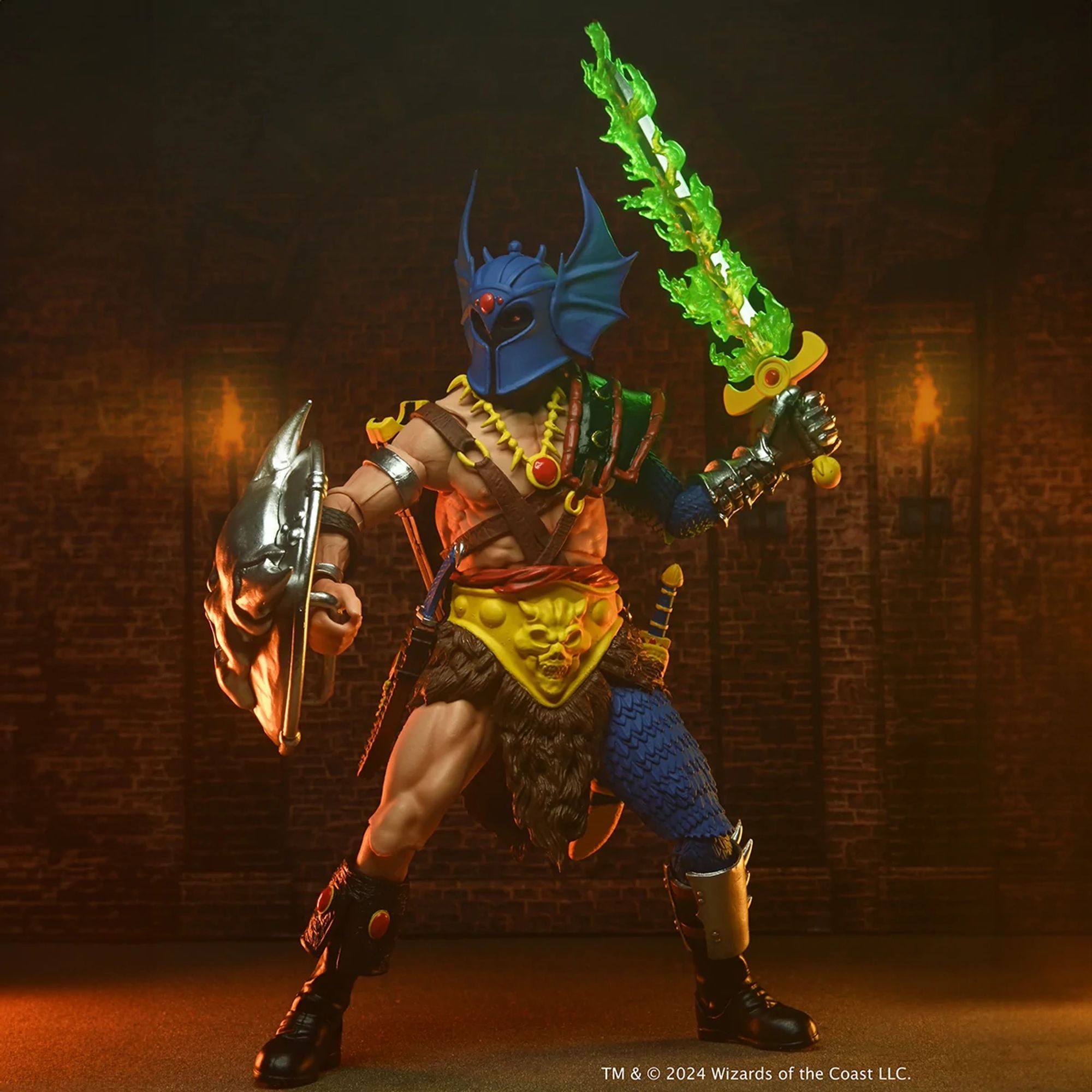 DUNGEONS AND DRAGONS - 7" SCALE FIGURE - 50TH ANNIVERSARY WARDUKE ON BLISTER CARD