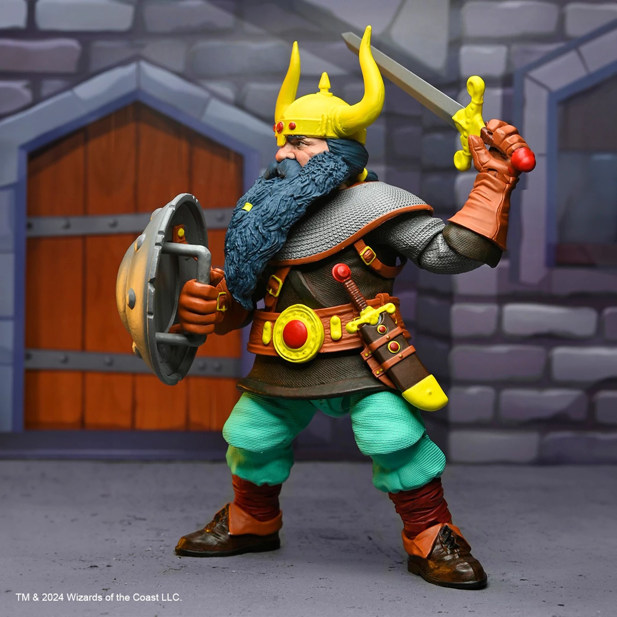 DUNGEONS AND DRAGONS - 7" SCALE FIGURE - 50TH ANNIVERSARY ELKHORN ON BLISTER CARD