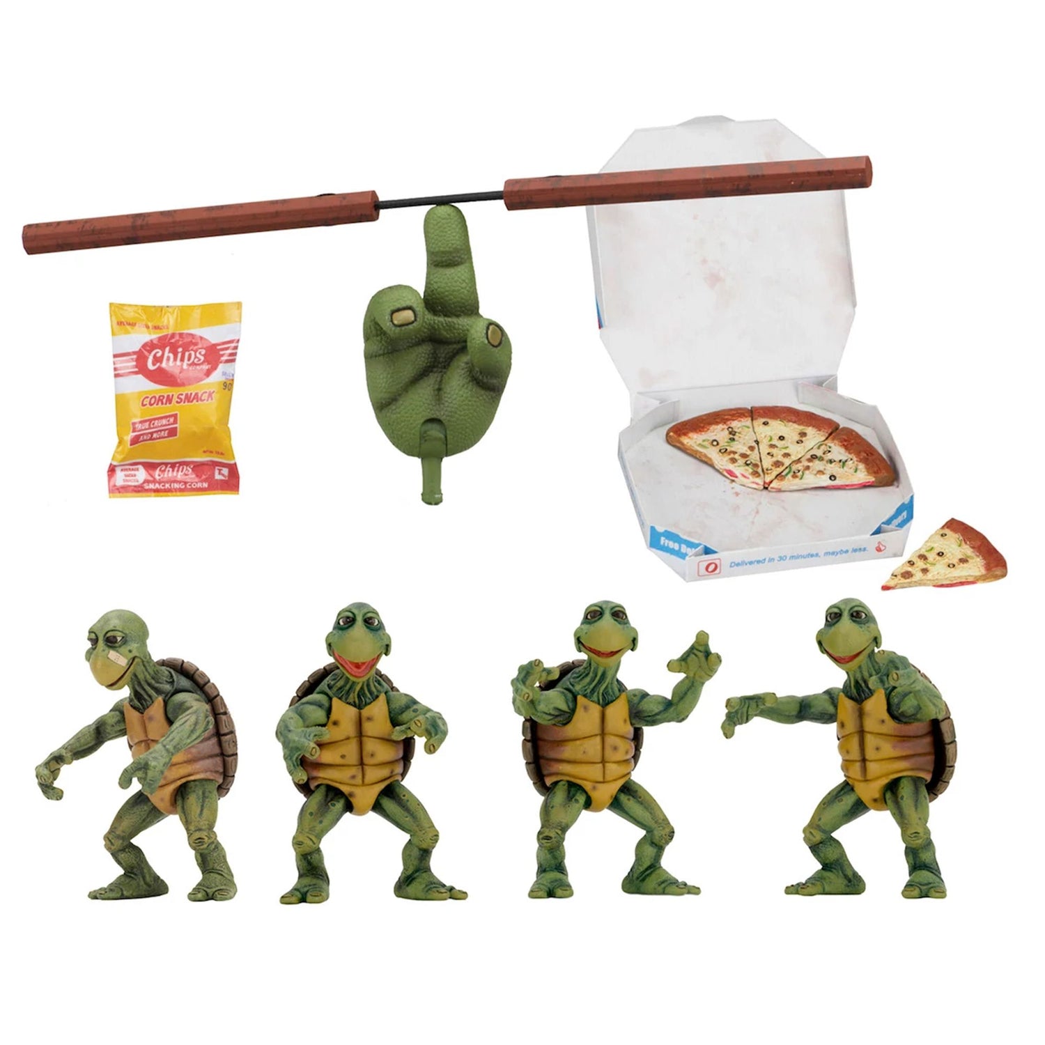 TEENAGE MUTANT NINJA TURTLES (1990 MOVIE) – 1/4 SCALE ACTION FIGURES – BABY TURTLES SET
