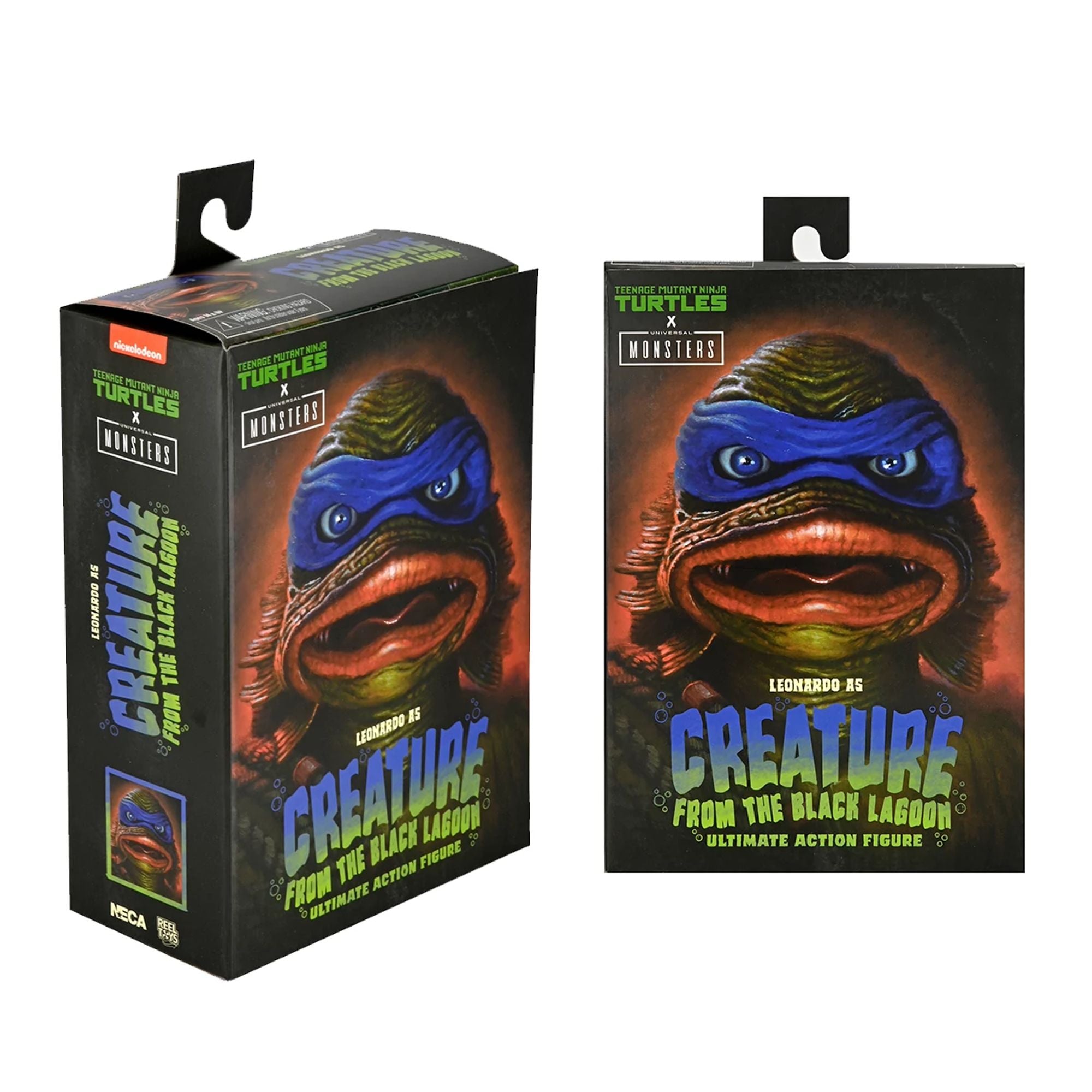 UNIVERSAL MONSTERS X TEENAGE MUTANT NINJA TURTLES - 7’’ SCALE ACTION FIGURE - LEONARDO CREATURE BLACK LAGOON