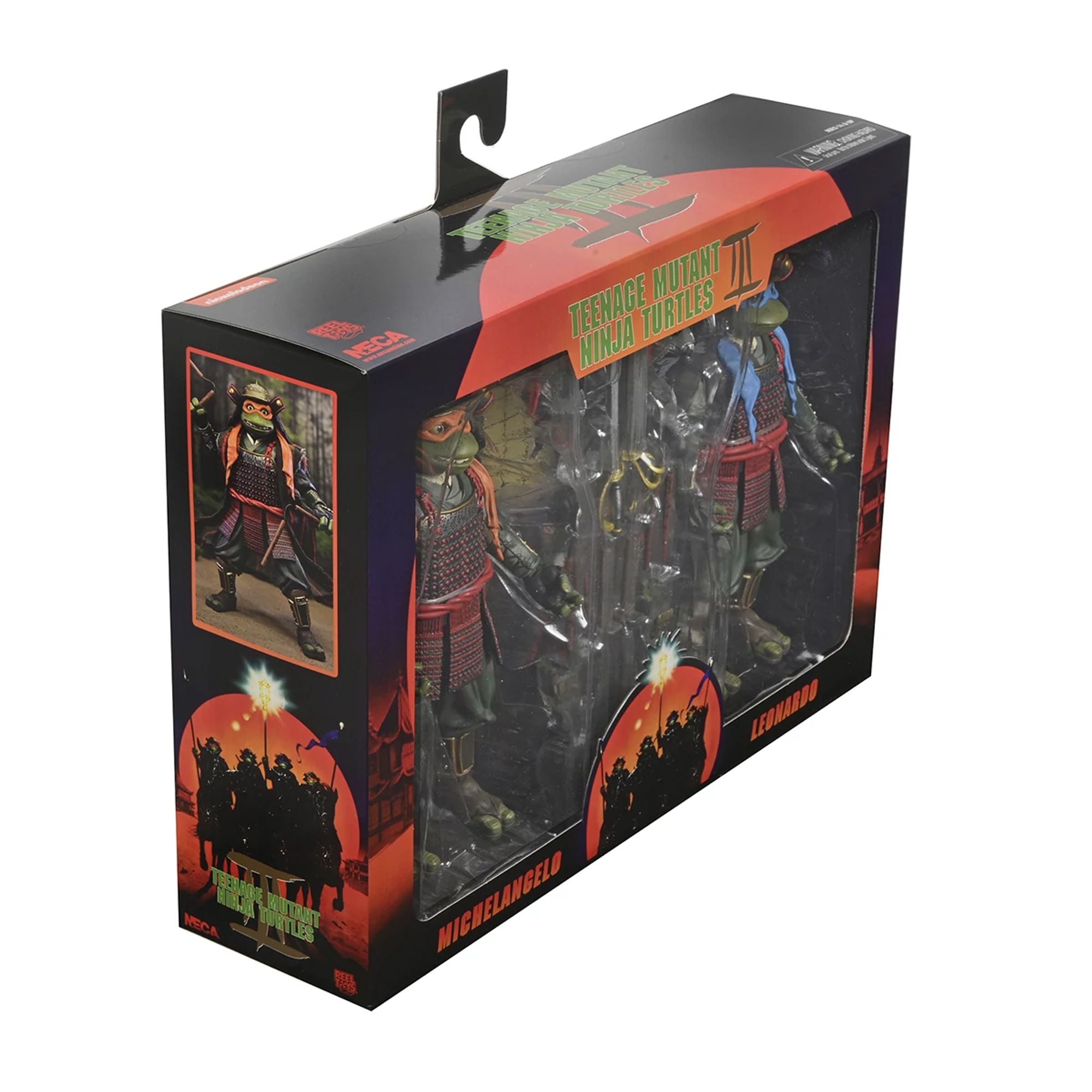 TEENAGE MUTANT NINJA TURTLES 3 (MOVIE) - 7" SCALE ACTION FIGURES - LEONARDO & MICHELANGELO 2 PACK
