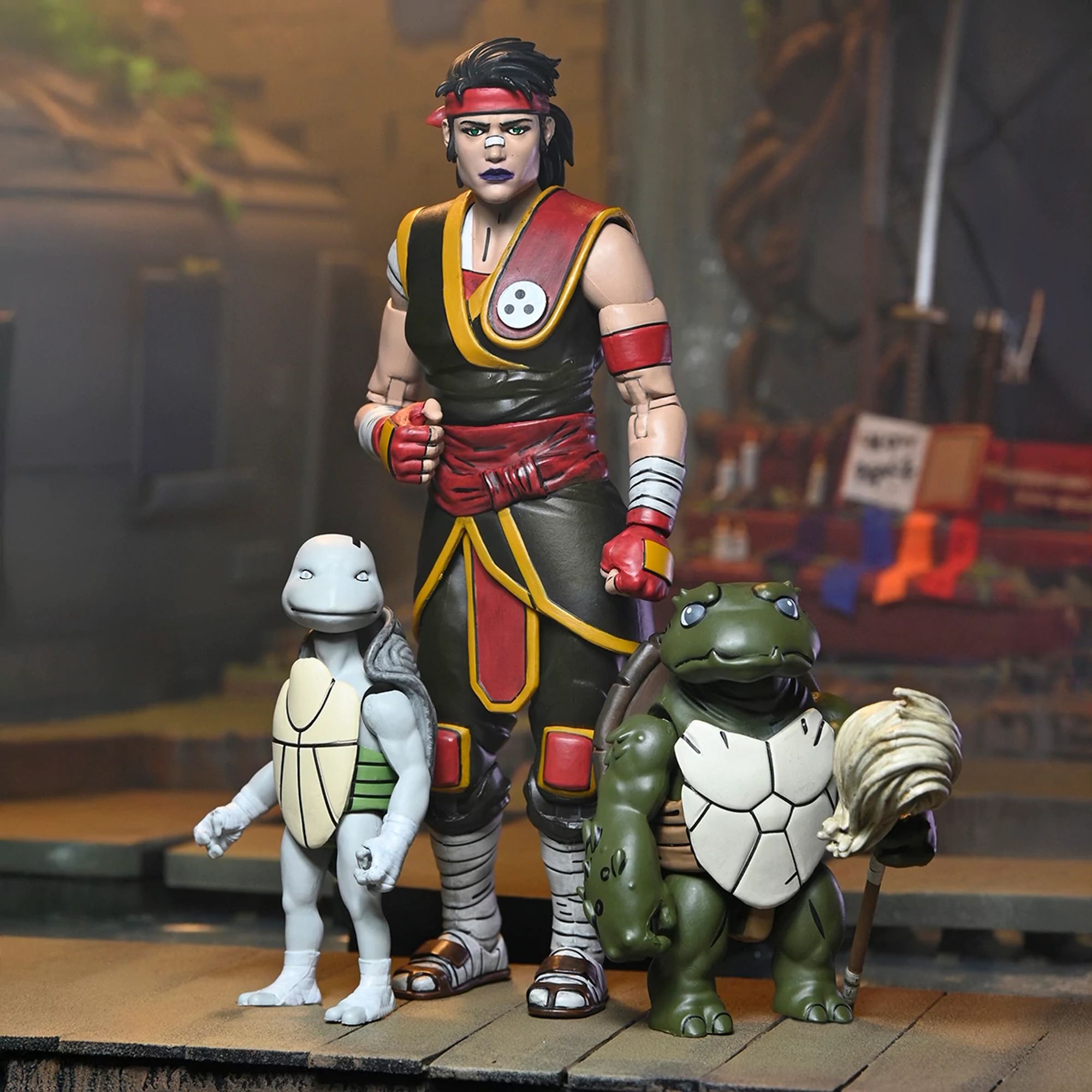 TEENAGE MUTANT NINJA TURTLES (THE LAST RONIN- THE LOST YEARS) - 7” SCALE ACTION FIGURE - CASEY MARIE WITH BABY ODYN & UNO