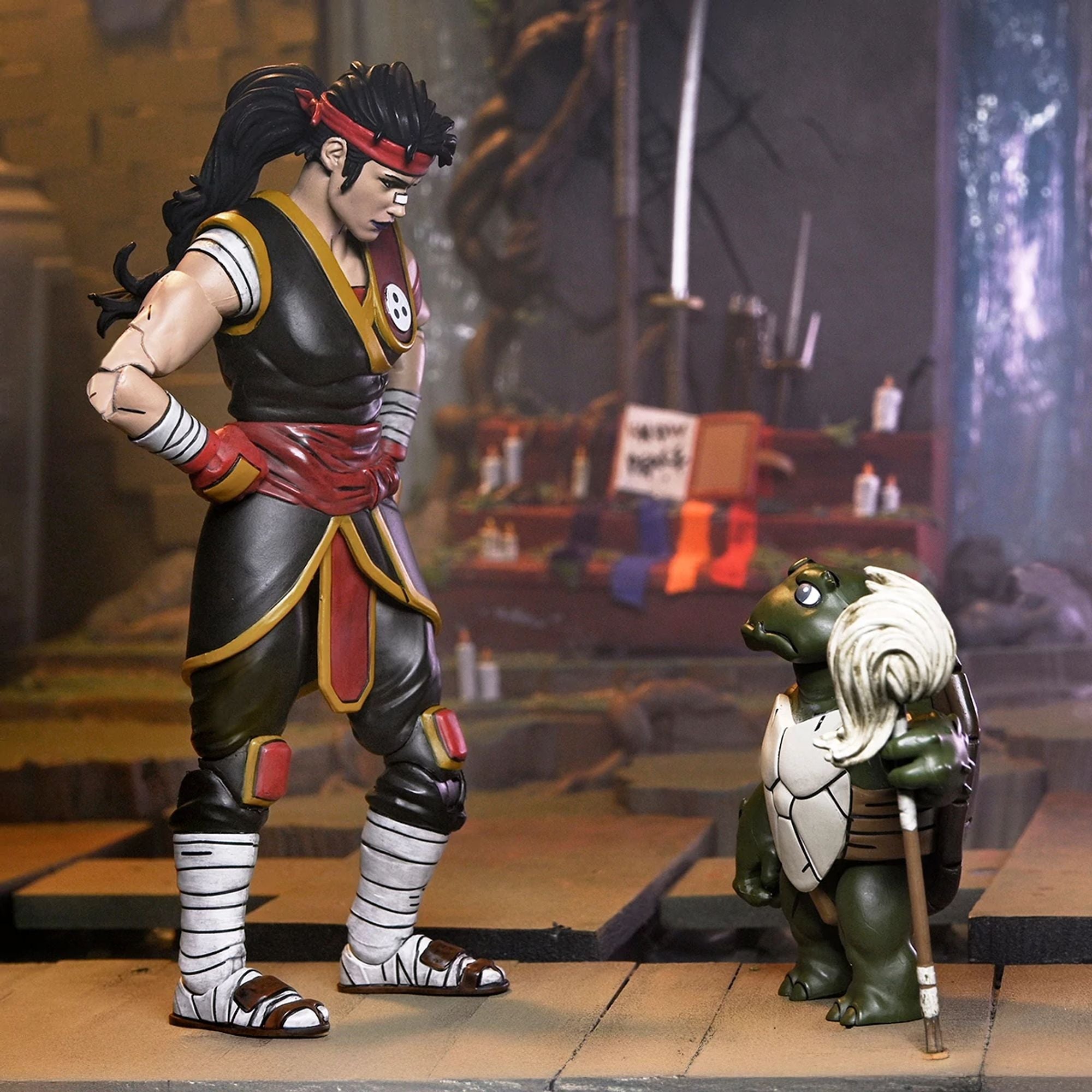 TEENAGE MUTANT NINJA TURTLES (THE LAST RONIN- THE LOST YEARS) - 7” SCALE ACTION FIGURE - CASEY MARIE WITH BABY ODYN & UNO