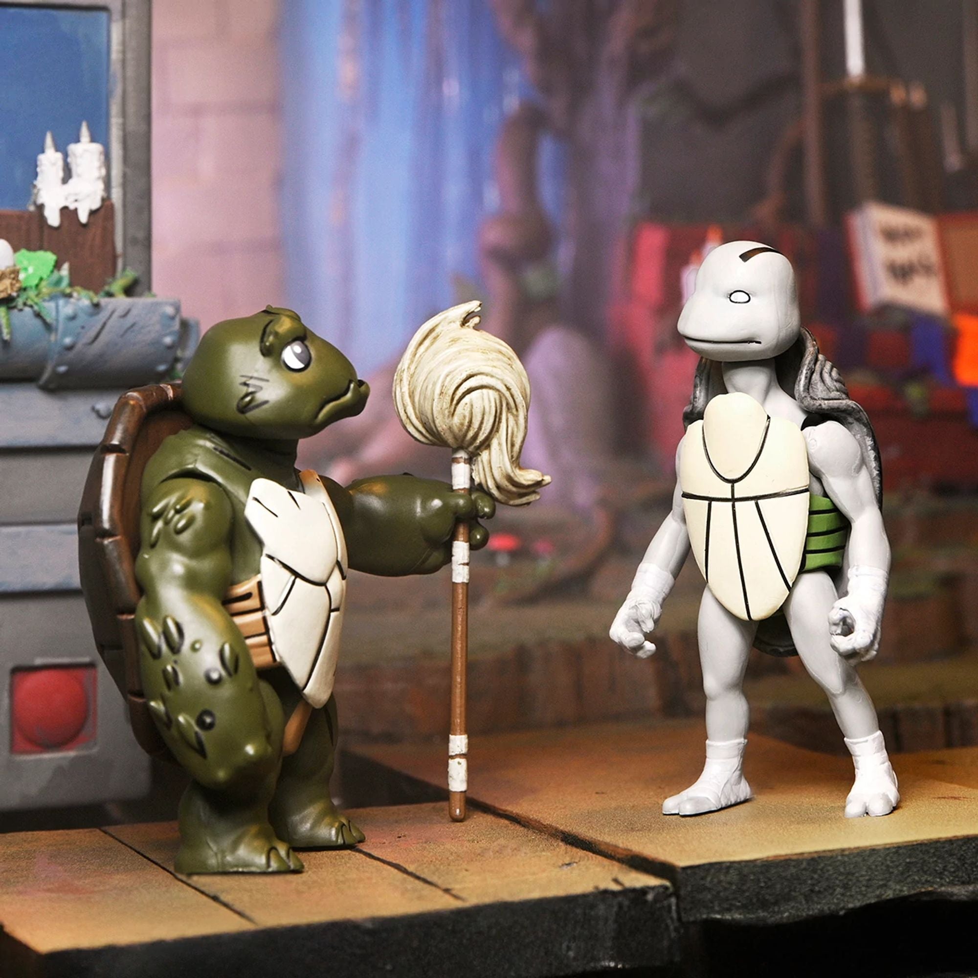 TEENAGE MUTANT NINJA TURTLES (THE LAST RONIN- THE LOST YEARS) - 7” SCALE ACTION FIGURE - CASEY MARIE WITH BABY ODYN & UNO