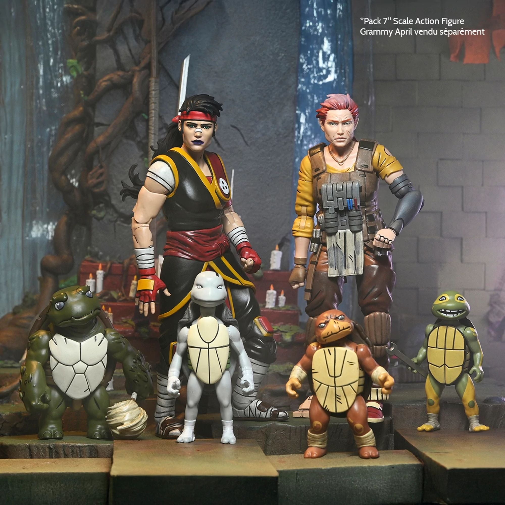 TEENAGE MUTANT NINJA TURTLES (THE LAST RONIN- THE LOST YEARS) - 7” SCALE ACTION FIGURE - CASEY MARIE WITH BABY ODYN & UNO