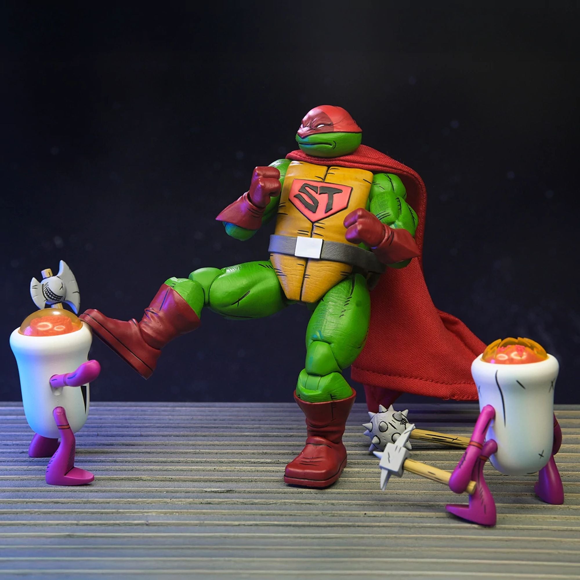 TEENAGE MUTANT NINJA TURTLES (MIRAGE COMICS) - 7" SCALE ACTION FIGURE - SUPER TURTLE