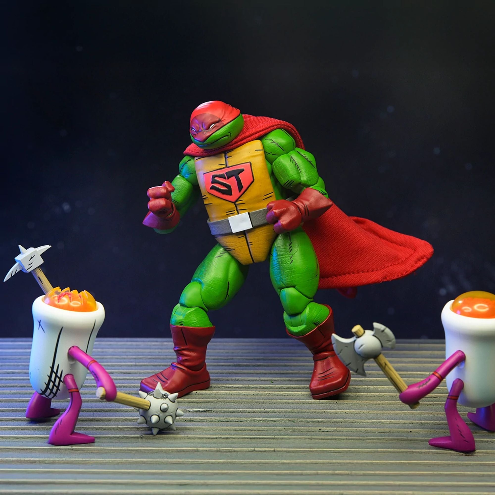 TEENAGE MUTANT NINJA TURTLES (MIRAGE COMICS) - 7" SCALE ACTION FIGURE - SUPER TURTLE