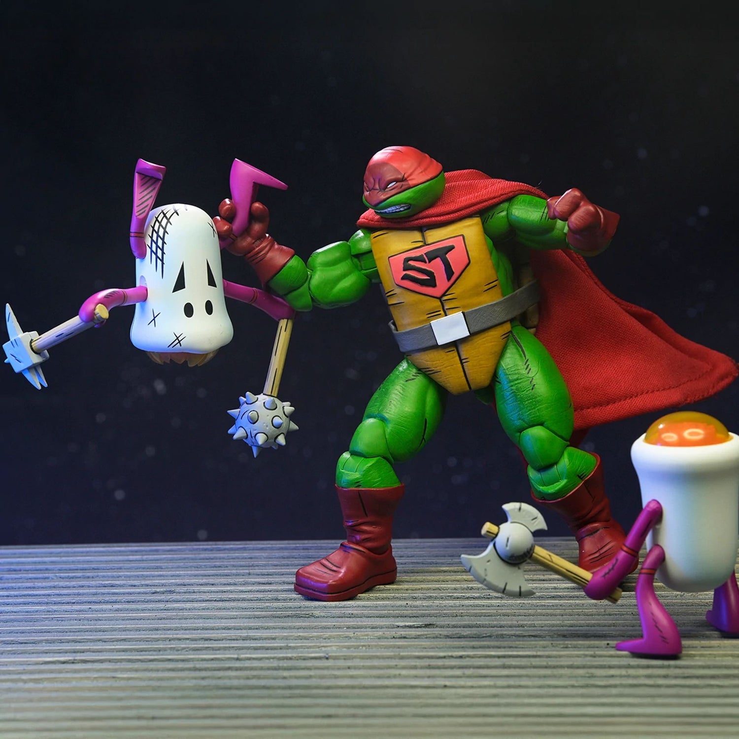 TEENAGE MUTANT NINJA TURTLES (MIRAGE COMICS) - 7" SCALE ACTION FIGURE - SUPER TURTLE