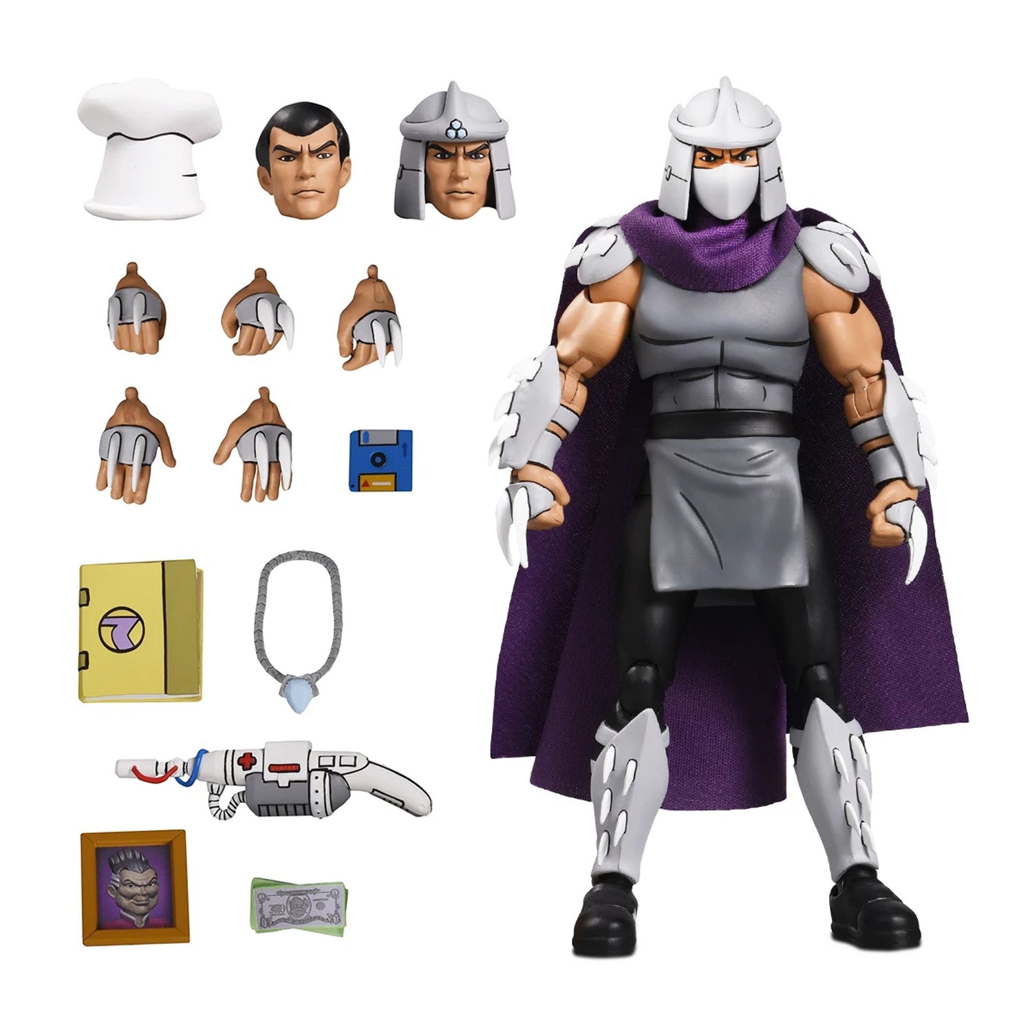 TEENAGE MUTANT NINJA TURTLES (CARTOON) - 7” SCALE ACTION FIGURE - ULTIMATE SHREDDER (CLASSIC COLORS)