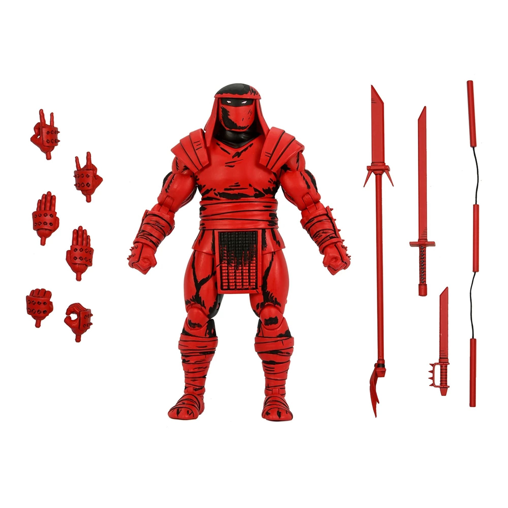 TEENAGE MUTANT NINJA TURTLES (MIRAGE COMICS) - 7" SCALE ACTION FIGURE - RED AND BLACK FOOT ENFORCER