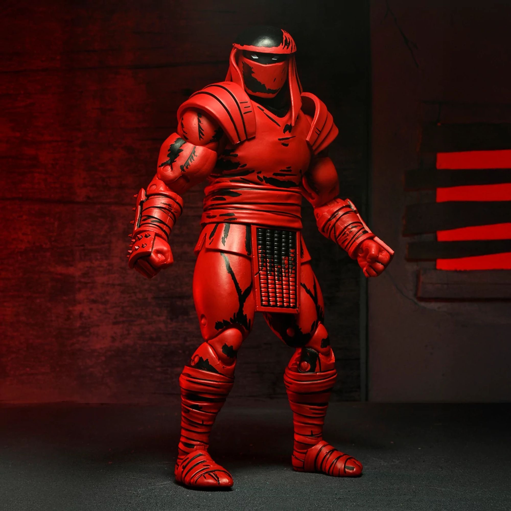 TEENAGE MUTANT NINJA TURTLES (MIRAGE COMICS) - 7" SCALE ACTION FIGURE - RED AND BLACK FOOT ENFORCER