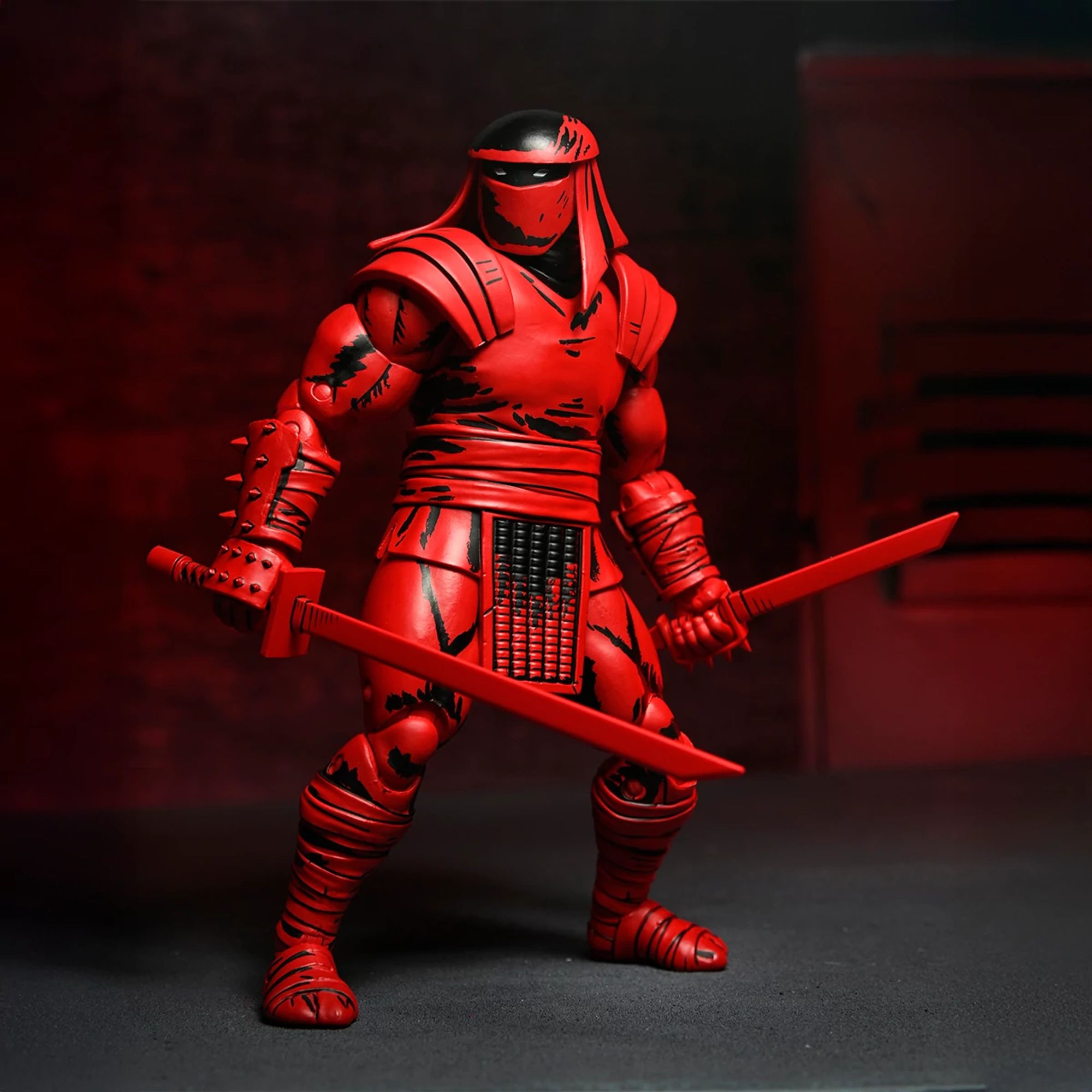 TEENAGE MUTANT NINJA TURTLES (MIRAGE COMICS) - 7" SCALE ACTION FIGURE - RED AND BLACK FOOT ENFORCER