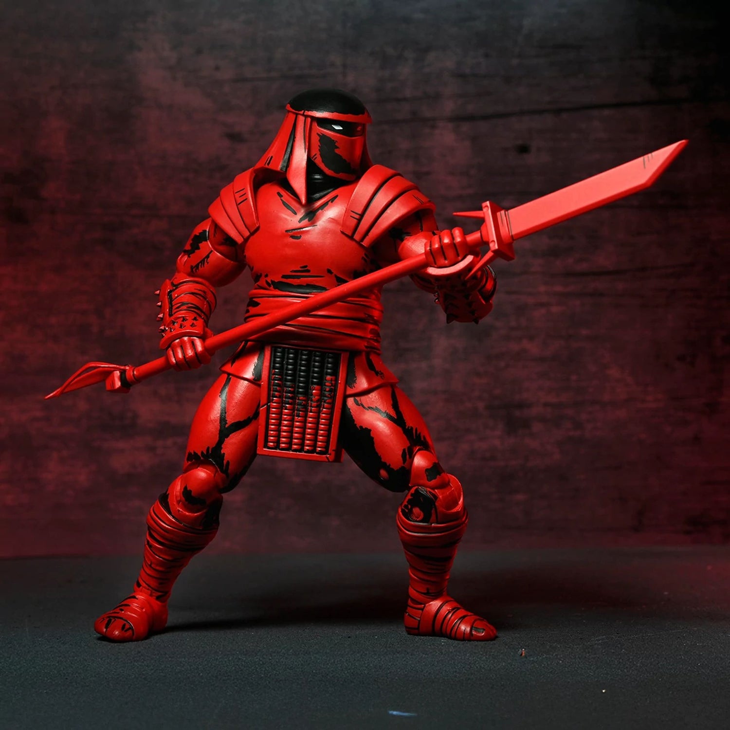TEENAGE MUTANT NINJA TURTLES (MIRAGE COMICS) - 7" SCALE ACTION FIGURE - RED AND BLACK FOOT ENFORCER