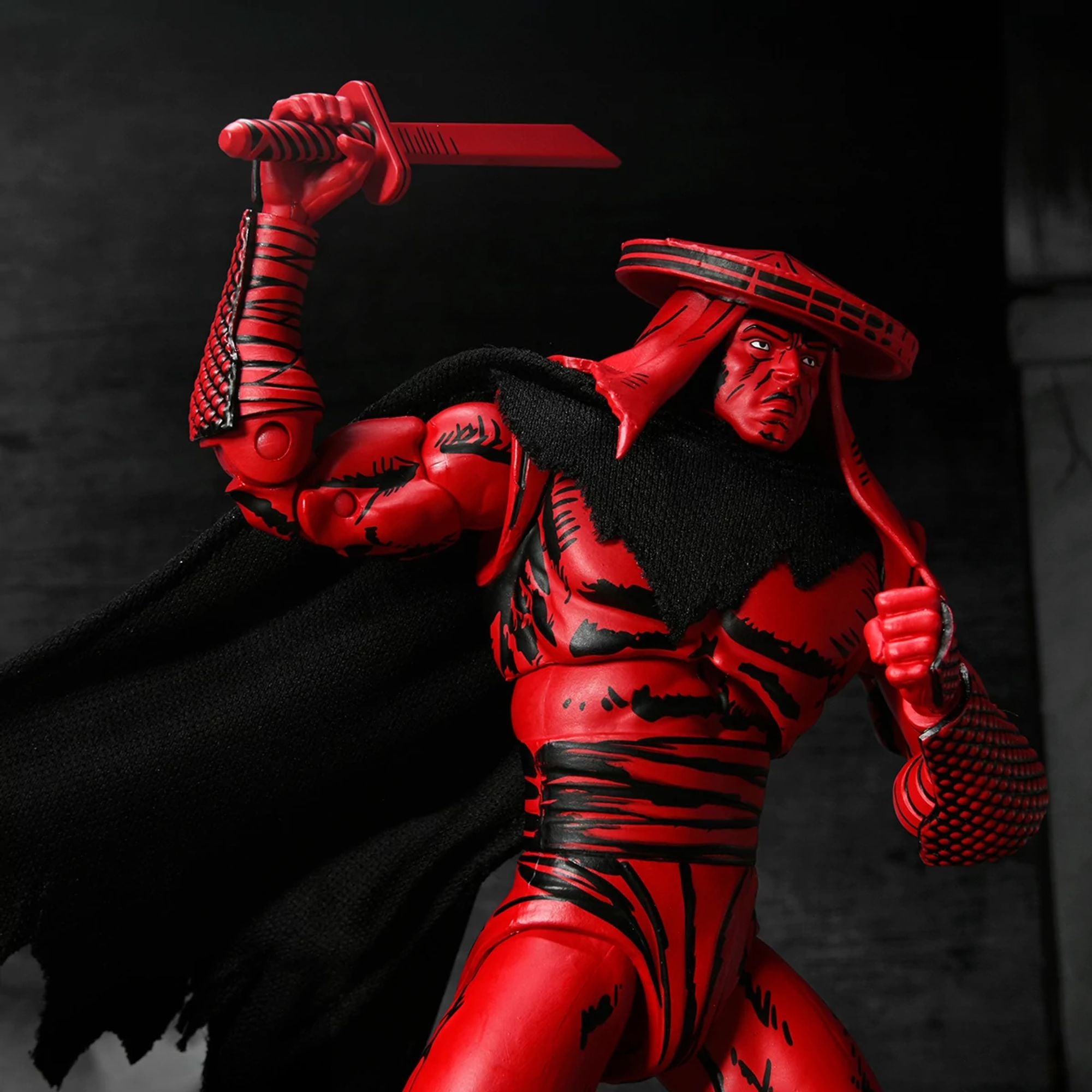 TEENAGE MUTANT NINJA TURTLES (MIRAGE COMICS) - 7" SCALE ACTION FIGURE - RED AND BLACK FOOT ASSASSIN