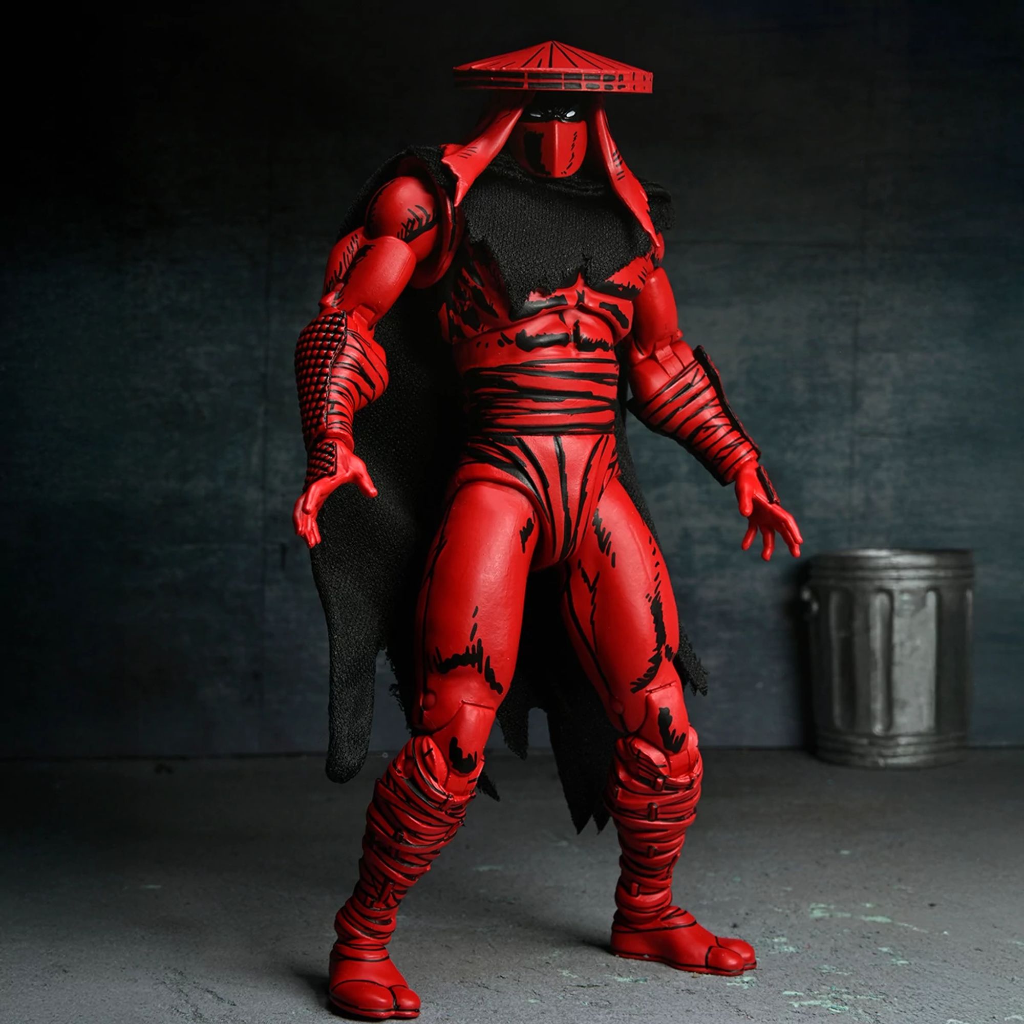 TEENAGE MUTANT NINJA TURTLES (MIRAGE COMICS) - 7" SCALE ACTION FIGURE - RED AND BLACK FOOT ASSASSIN