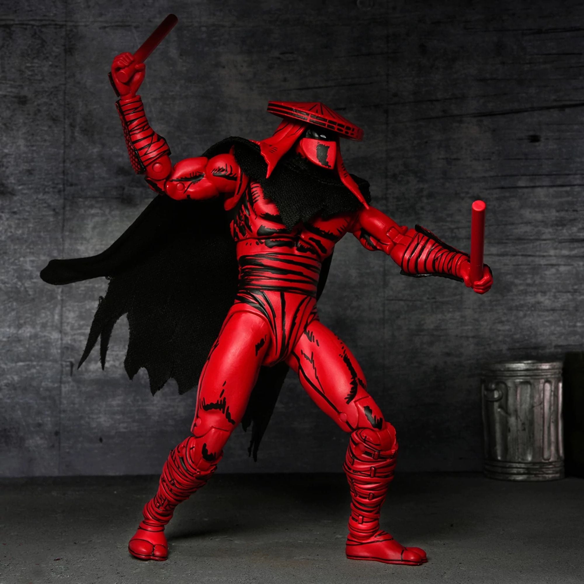 TEENAGE MUTANT NINJA TURTLES (MIRAGE COMICS) - 7" SCALE ACTION FIGURE - RED AND BLACK FOOT ASSASSIN