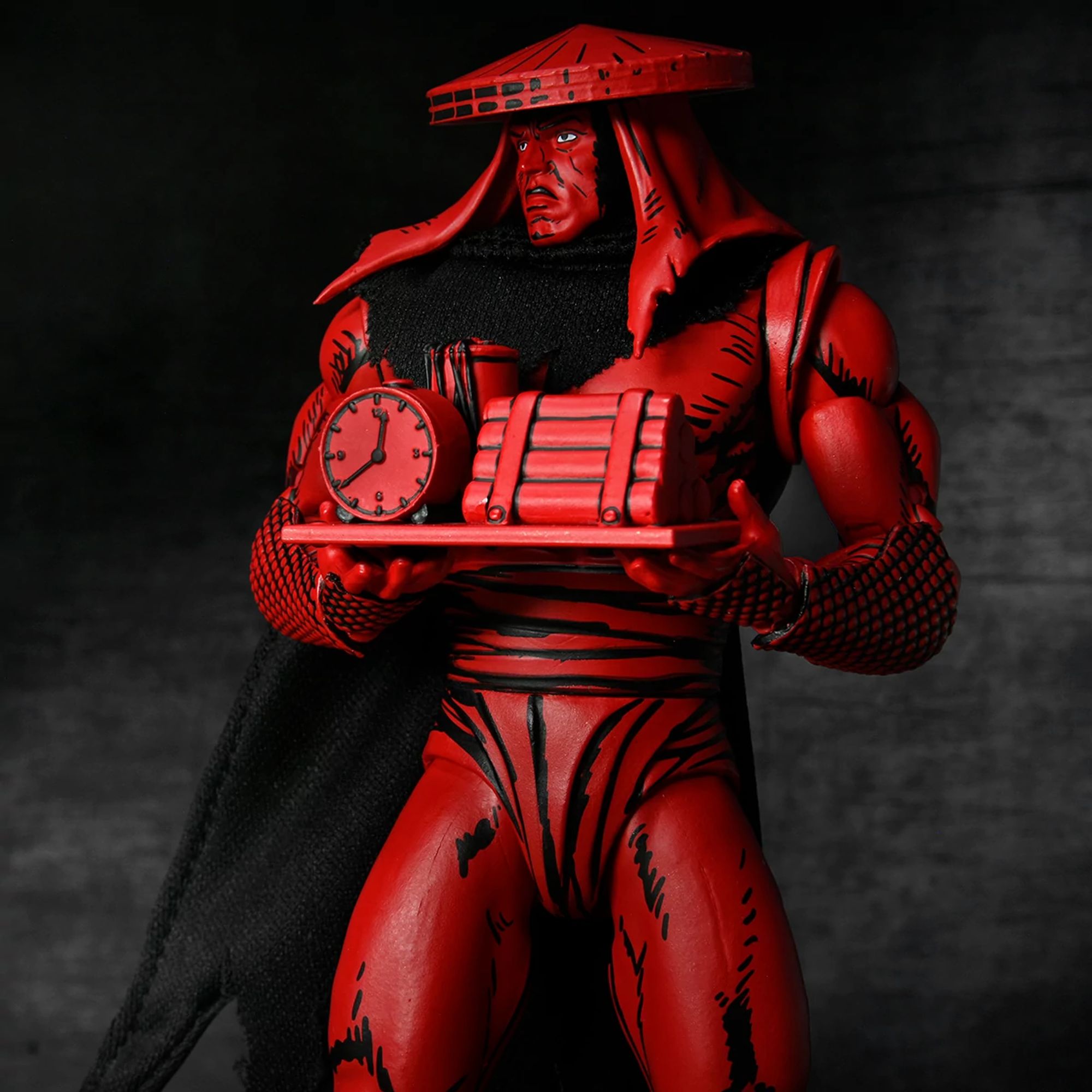 TEENAGE MUTANT NINJA TURTLES (MIRAGE COMICS) - 7" SCALE ACTION FIGURE - RED AND BLACK FOOT ASSASSIN