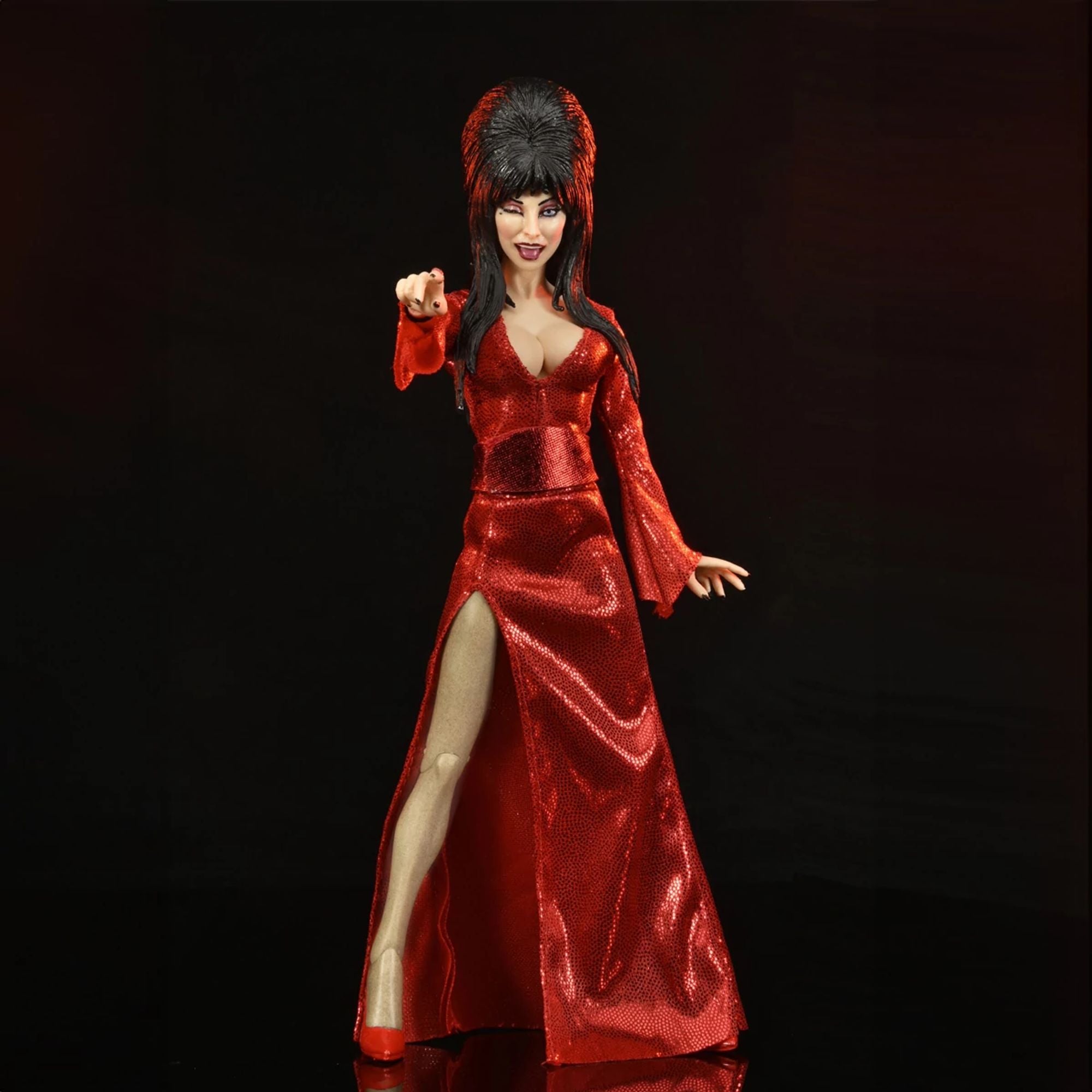 ELVIRA – 8” CLOTHED ACTION FIGURE – ELVIRA “RED, FRIGHT, AND BOO”