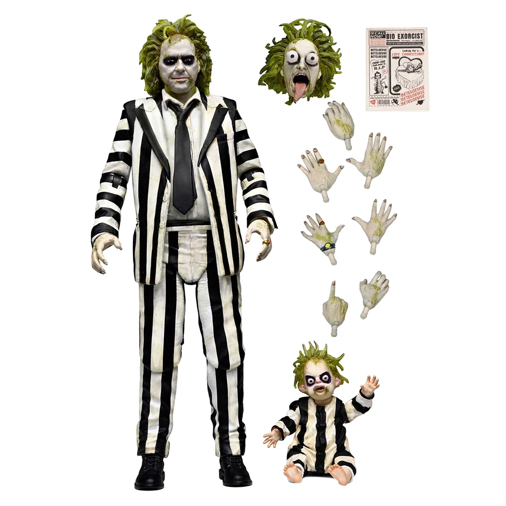 BEETLEJUICE BEETLEJUICE - 7" SCALE ACTION FIGURE - ULTIMATE "STRIPED SUIT" BEETLEJUICE