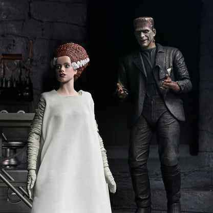 UNIVERSAL MONSTERS - 7” SCALE ACTION FIGURE - BRIDE OF FRANKENSTEIN 90TH ANNIVERSARY THE MONSTER &amp; HIS MATE 2 PACK