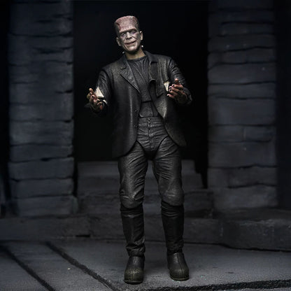 UNIVERSAL MONSTERS - 7” SCALE ACTION FIGURE - BRIDE OF FRANKENSTEIN 90TH ANNIVERSARY THE MONSTER &amp; HIS MATE 2 PACK