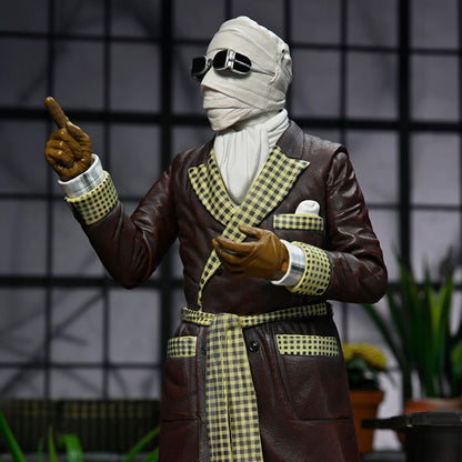 UNIVERSAL MONSTERS - 7” SCALE ACTION FIGURE - ULTIMATE INVISIBLE MAN FIGURE “KEMP HOUSE” (COLOR)