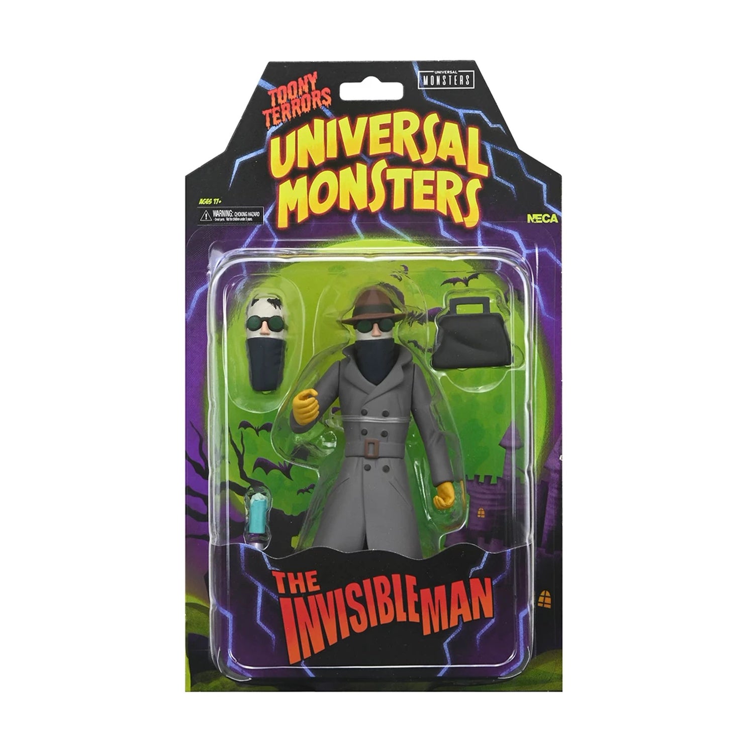 UNIVERSAL MONSTERS - 6” SCALE ACTION FIGURE - TOONY TERRORS INVISIBLE MAN