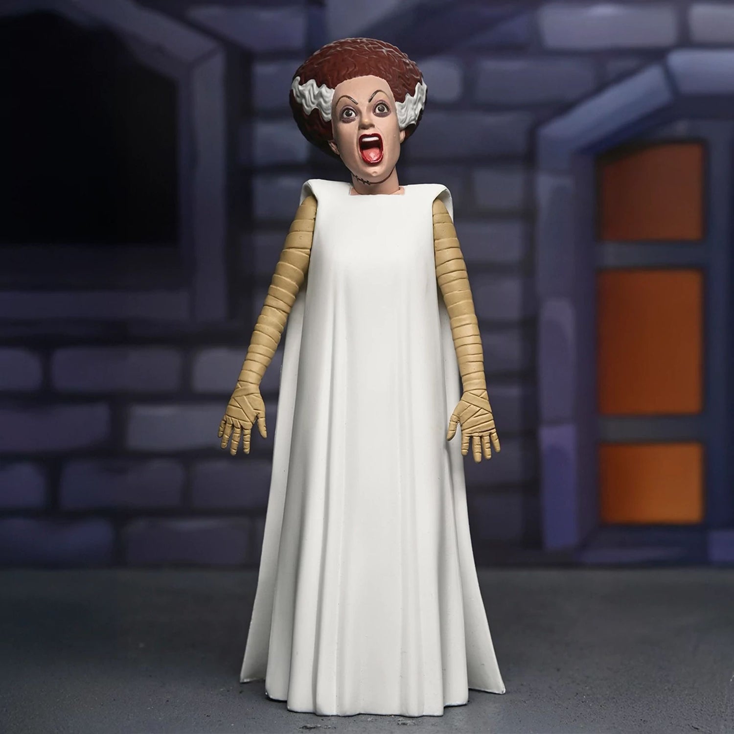 UNIVERSAL MONSTERS - 6” SCALE ACTION FIGURE - TOONY TERRORS BRIDE OF FRANKENSTEIN