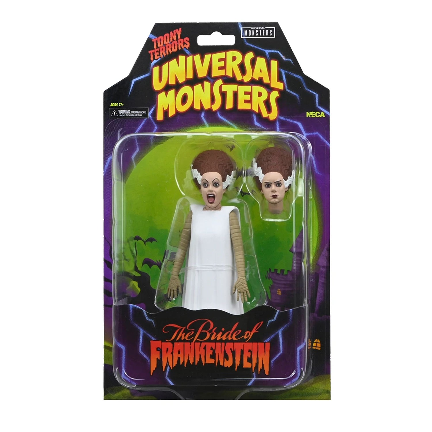UNIVERSAL MONSTERS - 6” SCALE ACTION FIGURE - TOONY TERRORS BRIDE OF FRANKENSTEIN
