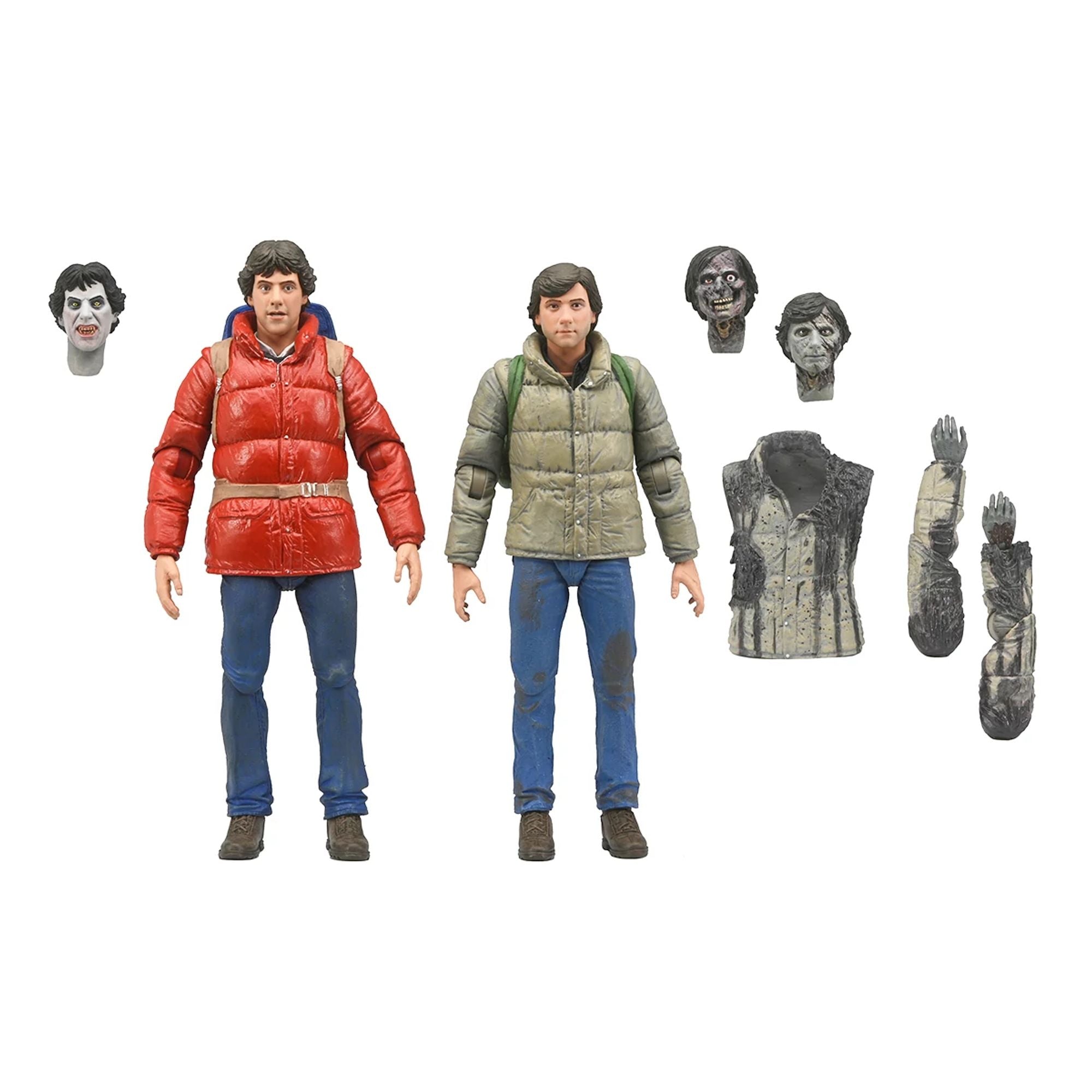 AN AMERICAN WEREWOLF IN LONDON – 7” SCALE ACTION FIGURES - JACK AND DAVID 2 PACK