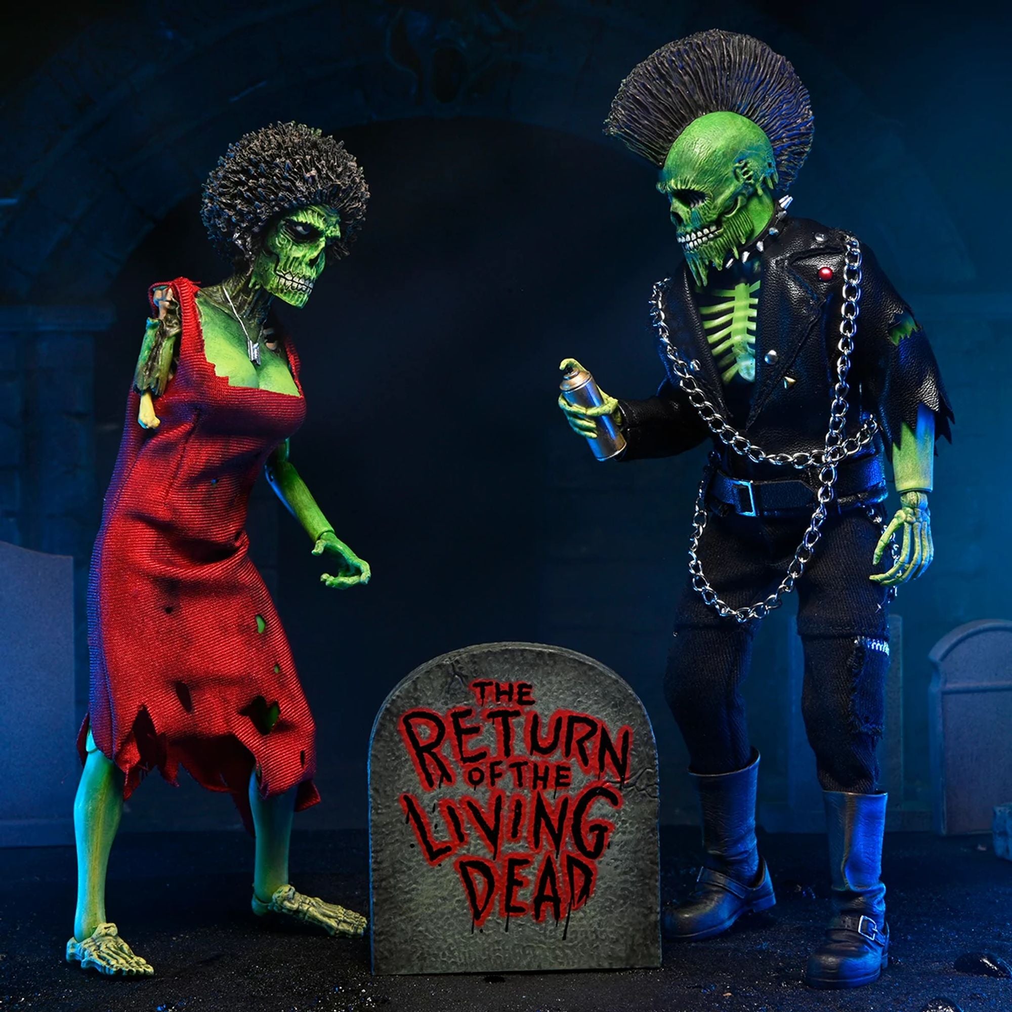 THE RETURN OF THE LIVING DEAD - 8&quot; CLOTHED FIGURE - TRASH &amp; SUICIDE 2 PACK