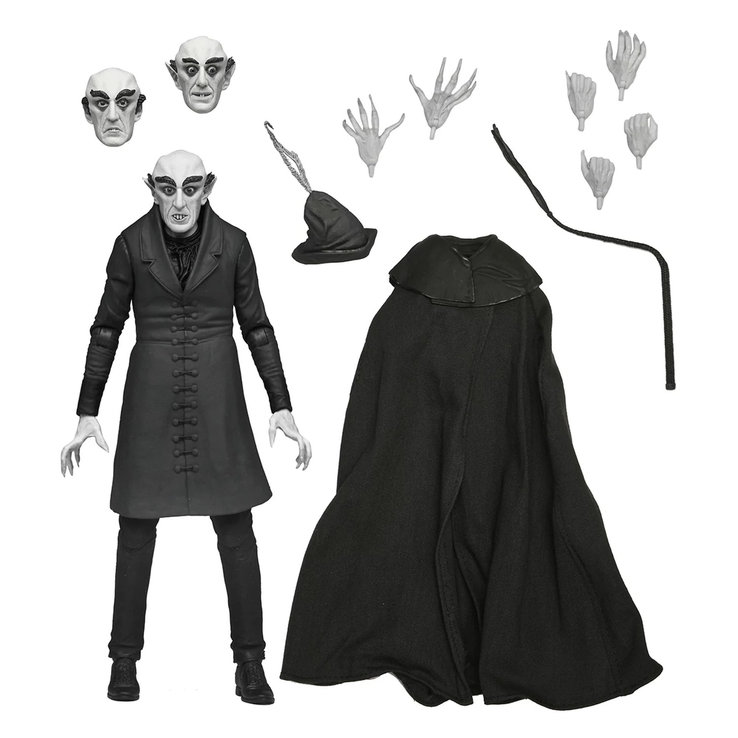 NOSFERATU- 7” SCALE ACTION FIGURE - ULTIMATE COUNT ORLOK (B&amp;W)