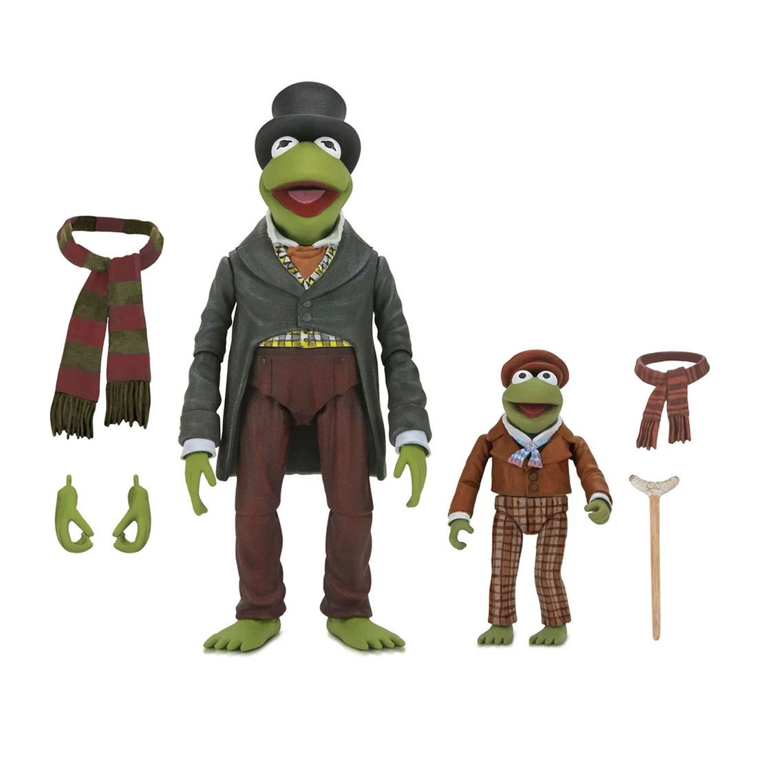 THE MUPPETS - 7” SCALE ACTION FIGURE - MUPPET CHRISTMAS CAROL ULTIMATE KERMIT AS BOB CRATCHIT