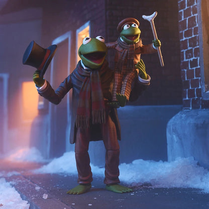 THE MUPPETS - 7” SCALE ACTION FIGURE - MUPPET CHRISTMAS CAROL ULTIMATE KERMIT AS BOB CRATCHIT