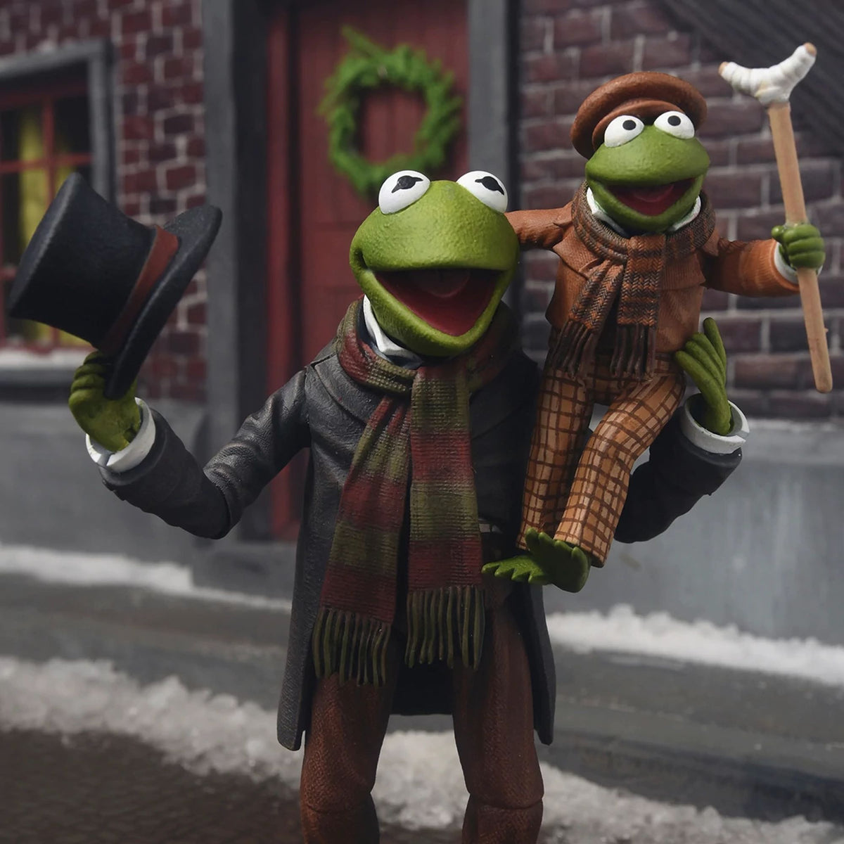 THE MUPPETS - 7” SCALE ACTION FIGURE - MUPPET CHRISTMAS CAROL ULTIMATE KERMIT AS BOB CRATCHIT