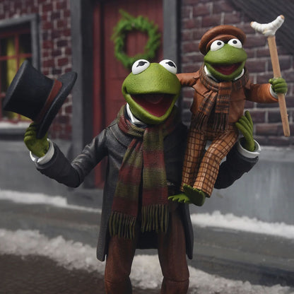 THE MUPPETS - 7” SCALE ACTION FIGURE - MUPPET CHRISTMAS CAROL ULTIMATE KERMIT AS BOB CRATCHIT