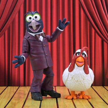 THE MUPPETS - 7 INCH SCALE ACTION FIGURE - ULTIMATE GONZO WITH CAMILLA