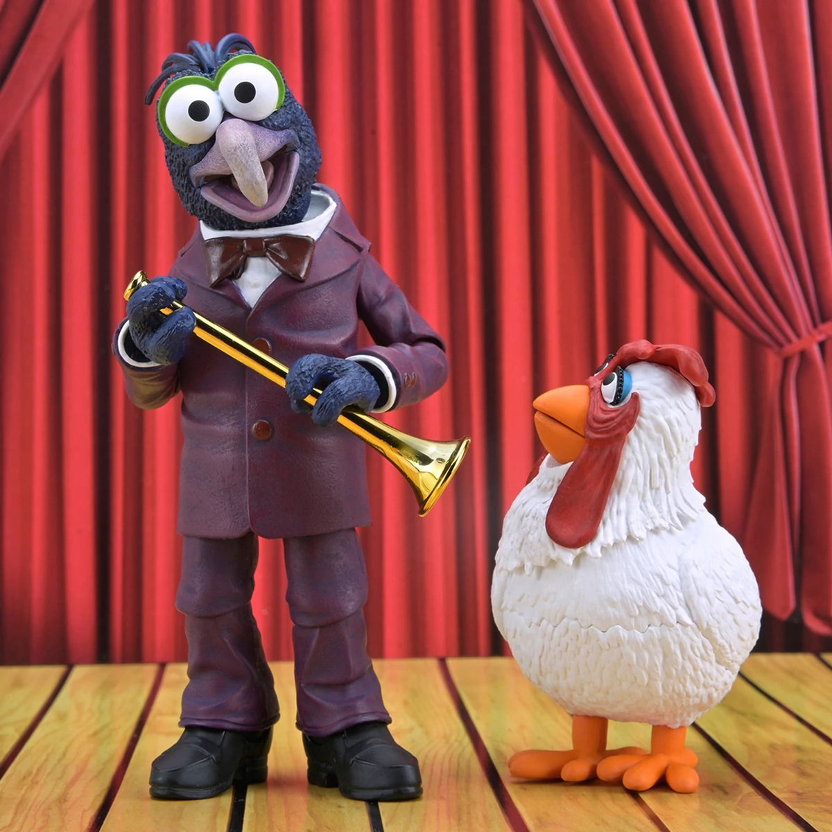 THE MUPPETS - 7 INCH SCALE ACTION FIGURE - ULTIMATE GONZO WITH CAMILLA