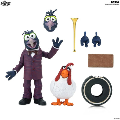 THE MUPPETS - 7 INCH SCALE ACTION FIGURE - ULTIMATE GONZO WITH CAMILLA