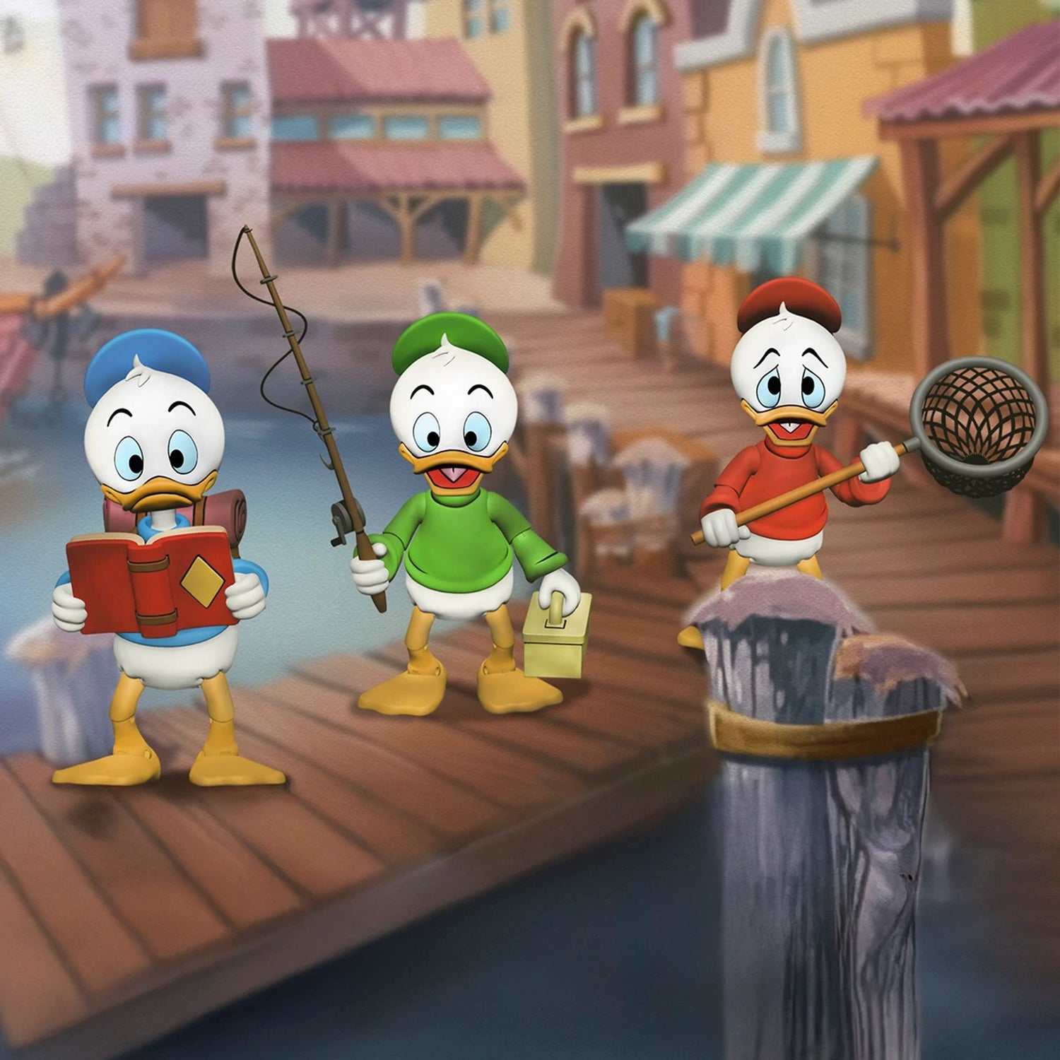 DUCKTALES - 7” SCALE ACTION FIGURE – ULTIMATE HUEY, DEWEY, AND LOUIE 3 PACK
